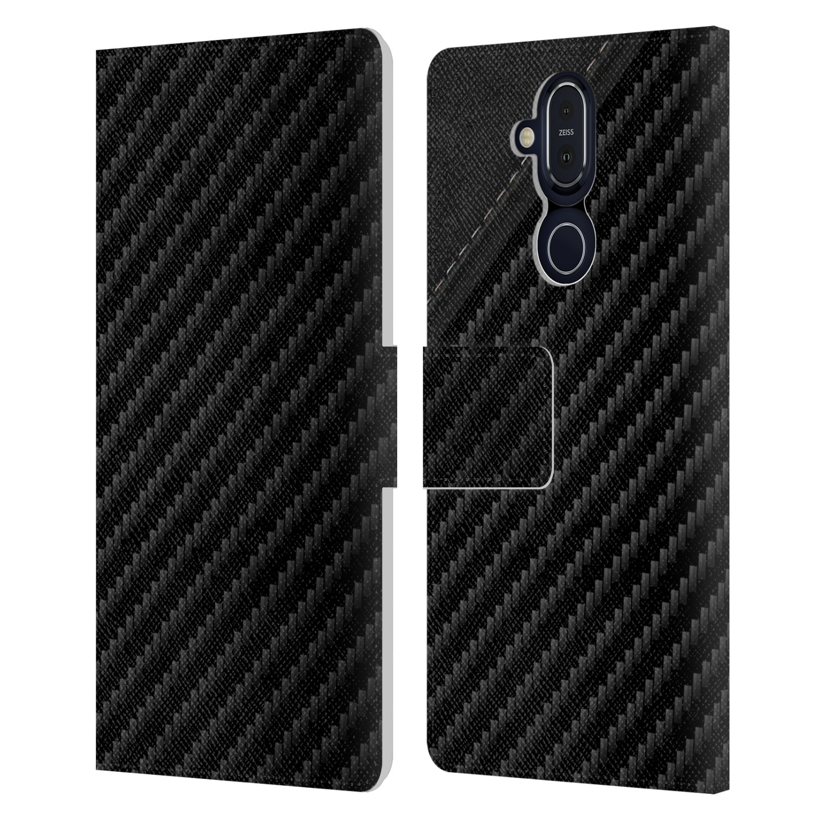 OFFICIAL ALYN SPILLER CARBON FIBER LEATHER BOOK CASE FOR MICROSOFT NOKIA PHONES - Picture 8 of 11