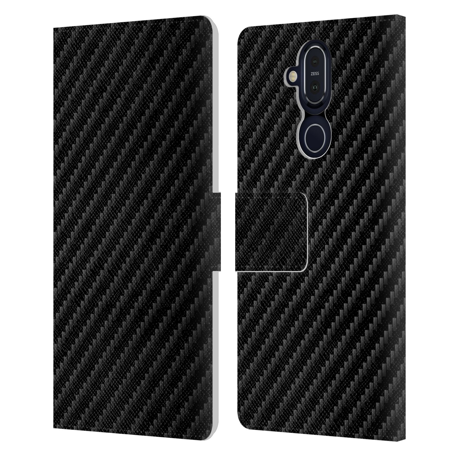 OFFICIAL ALYN SPILLER CARBON FIBER LEATHER BOOK CASE FOR MICROSOFT NOKIA PHONES - Picture 10 of 11