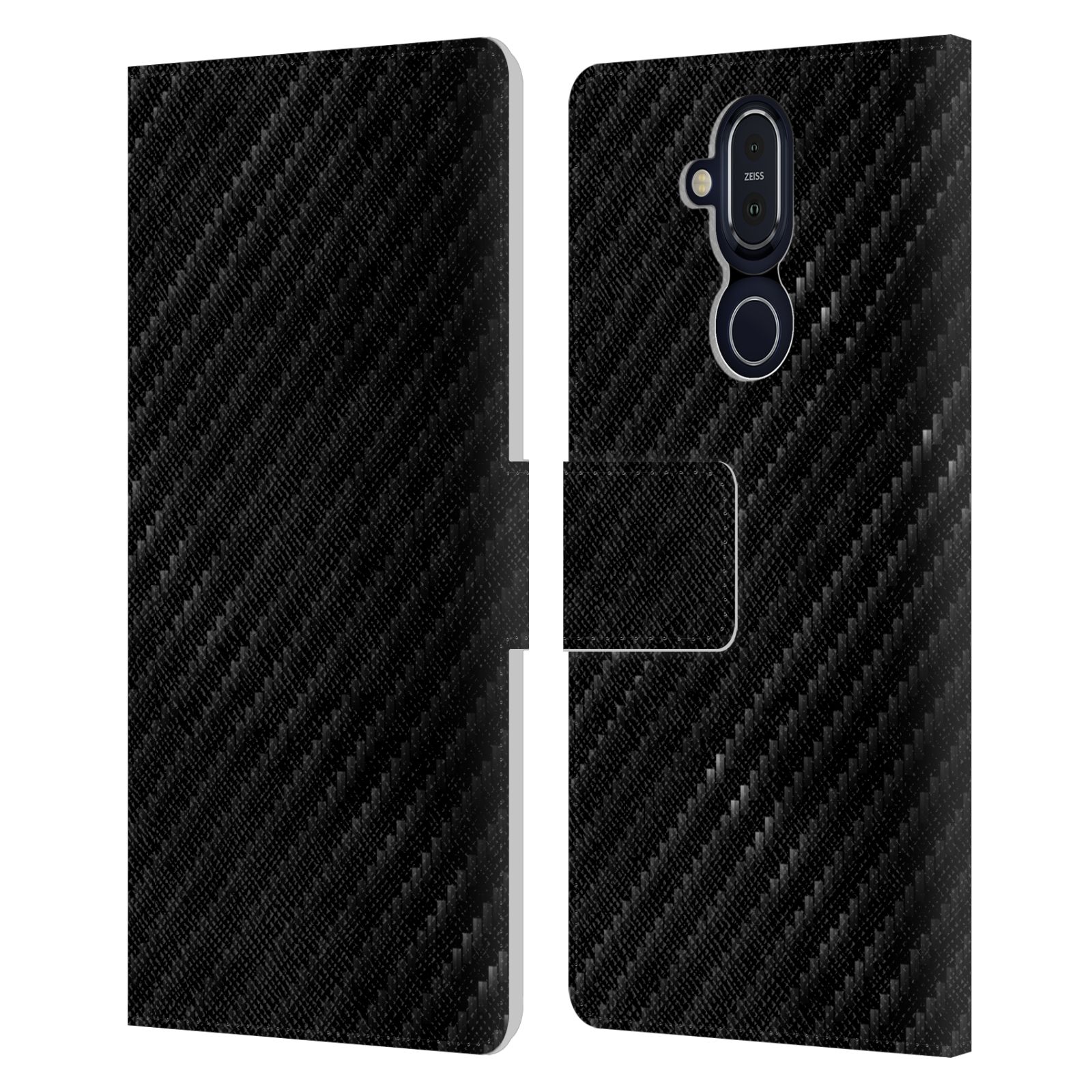 OFFICIAL ALYN SPILLER CARBON FIBER LEATHER BOOK CASE FOR MICROSOFT NOKIA PHONES - Picture 9 of 11