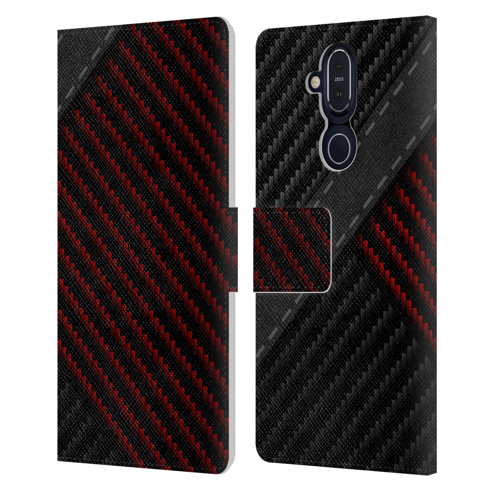 OFFICIAL ALYN SPILLER CARBON FIBER LEATHER BOOK CASE FOR MICROSOFT NOKIA PHONES - Picture 11 of 11