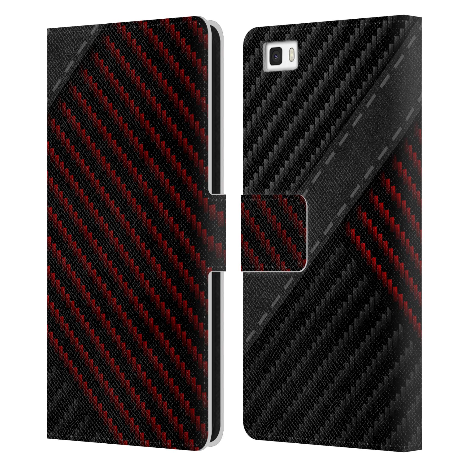 FUNDA LIBRO OFICIAL DE CUERO DE FIBRA DE CARBONO ALYN SPILLER PARA TELÉFONOS HUAWEI 2 - Imagen 7 de 7
