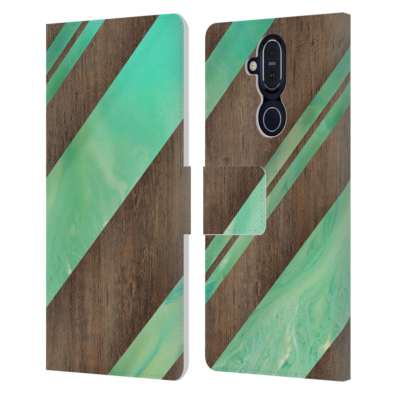 OFFICIAL ALYN SPILLER WOOD & RESIN LEATHER BOOK CASE FOR MICROSOFT NOKIA PHONES - Picture 9 of 10