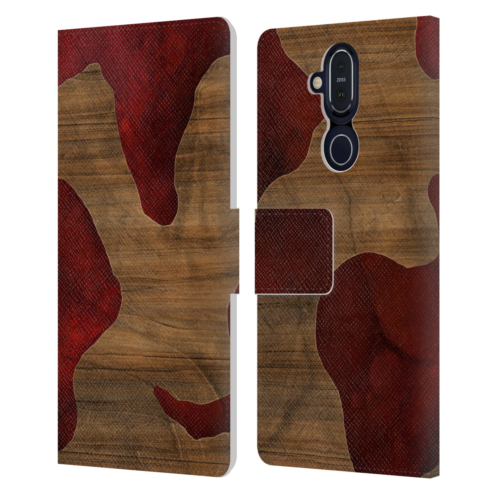 OFFICIAL ALYN SPILLER WOOD & RESIN LEATHER BOOK CASE FOR MICROSOFT NOKIA PHONES - Picture 10 of 10
