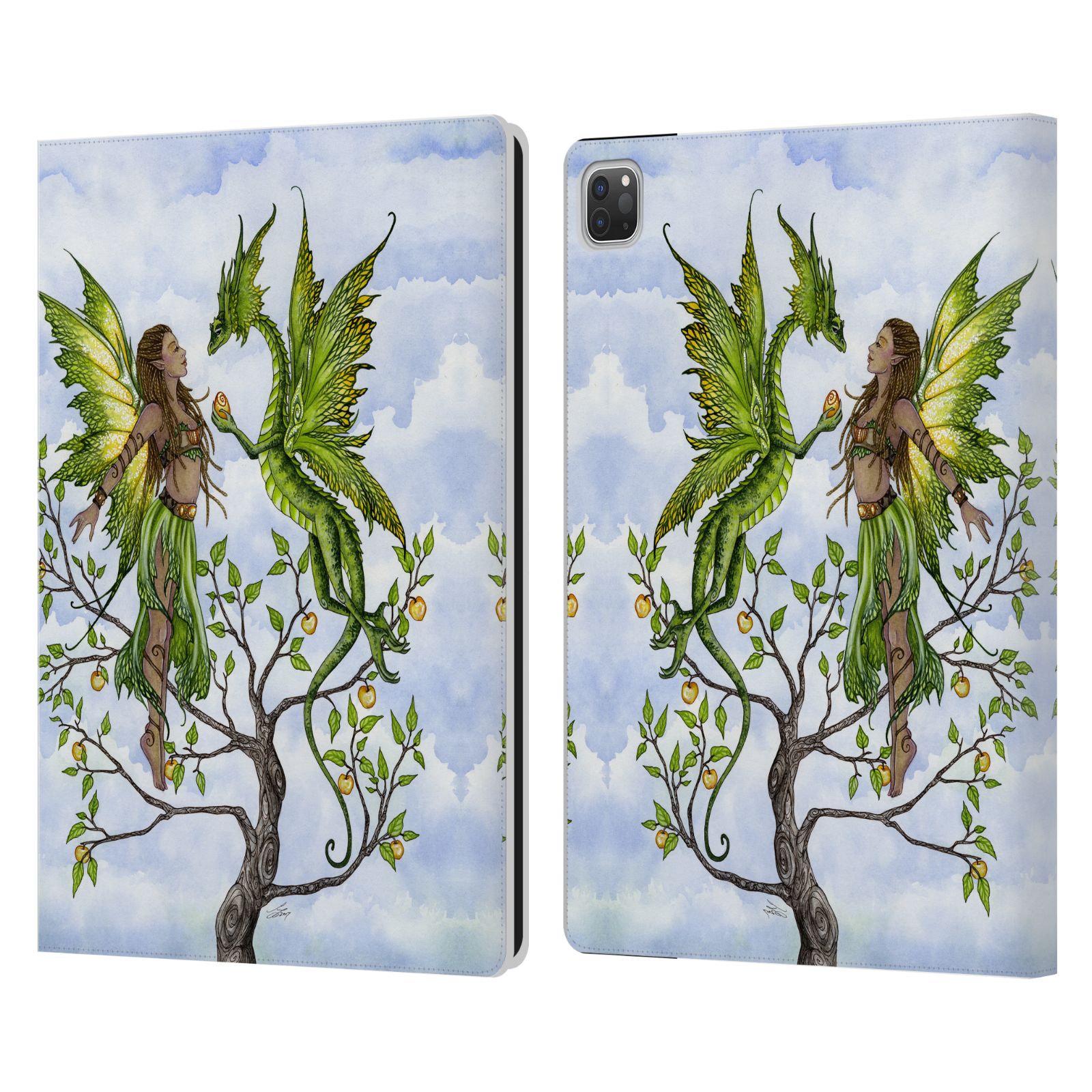 OFFICIAL AMY BROWN ELEMENTAL FAIRIES LEATHER BOOK CASE FOR APPLE iPAD - Picture 8 of 20
