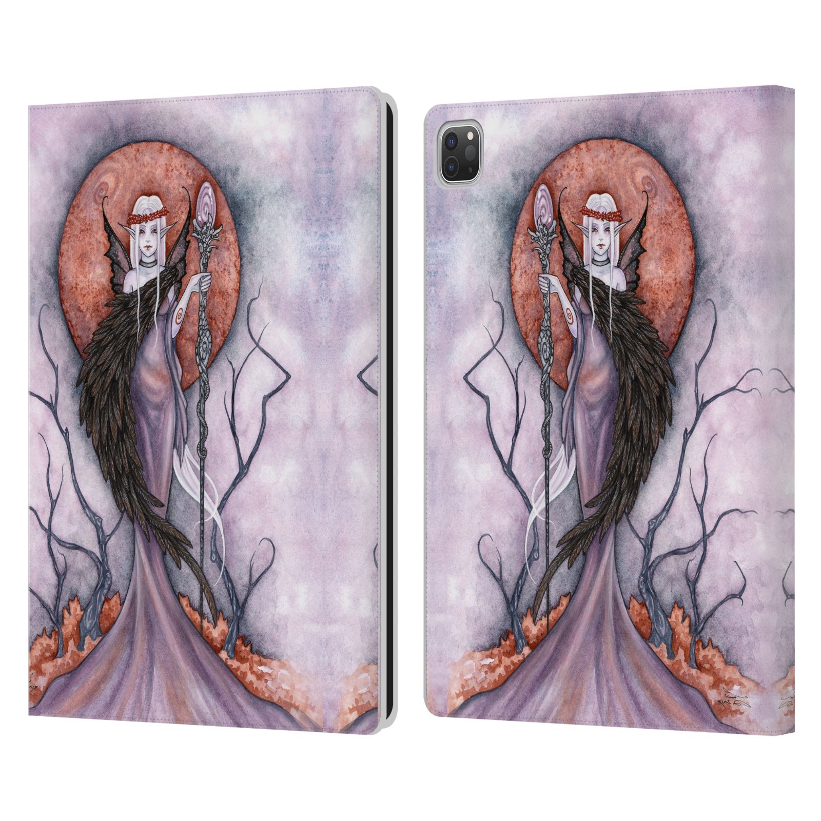 OFFICIAL AMY BROWN ELEMENTAL FAIRIES LEATHER BOOK CASE FOR APPLE iPAD - Picture 14 of 20