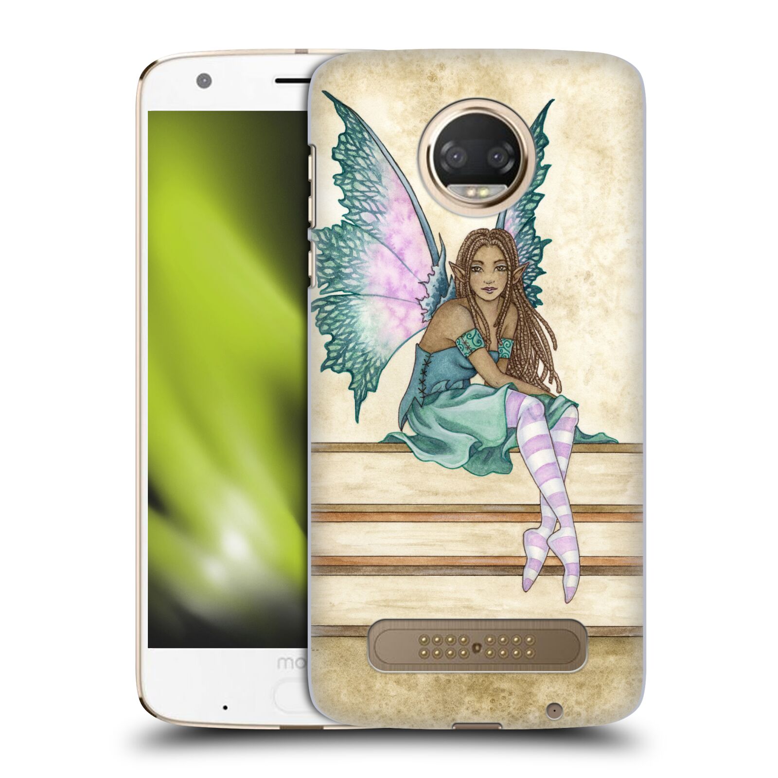 OFFICIAL AMY BROWN LOVELY FAIRIES BACK CASE FOR MOTOROLA PHONES 1 - Picture 16 of 20
