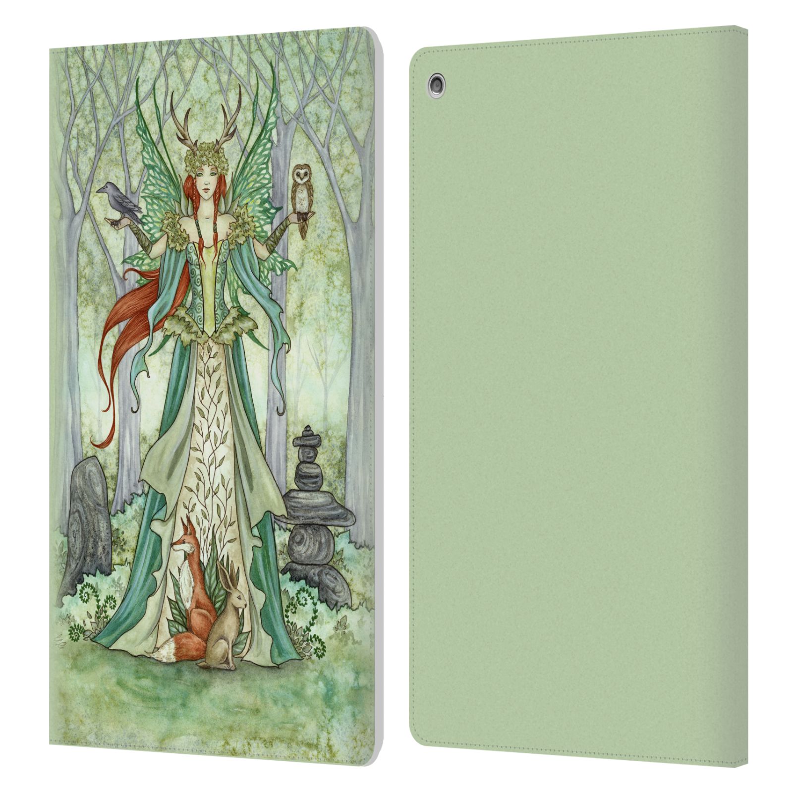 OFFICIAL AMY BROWN MAGICAL FAIRIES LEATHER BOOK WALLET CASE FOR AMAZON FIRE - Picture 14 of 16