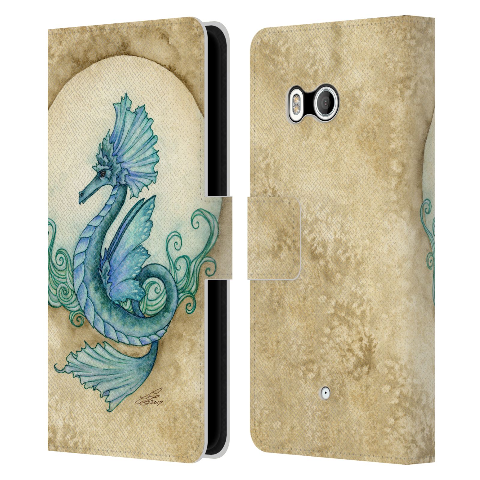 OFFICIAL AMY BROWN MYTHICAL LEATHER BOOK CASE FOR HTC PHONES 1 - Picture 7 of 7