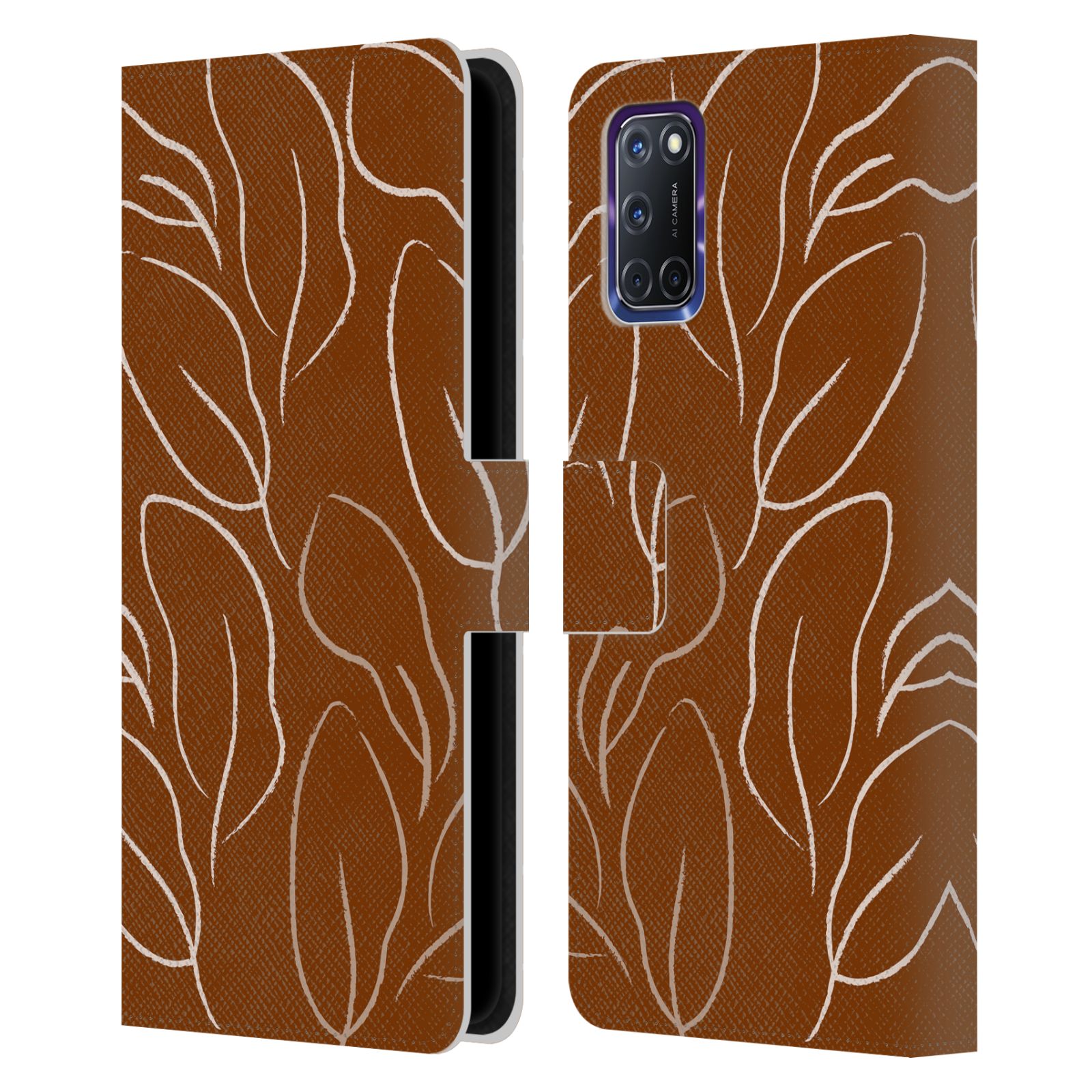 OFFICIAL ANDREA ANDEREGG PASTEL WORLD LEATHER BOOK WALLET CASE FOR OPPO PHONES - Picture 8 of 11