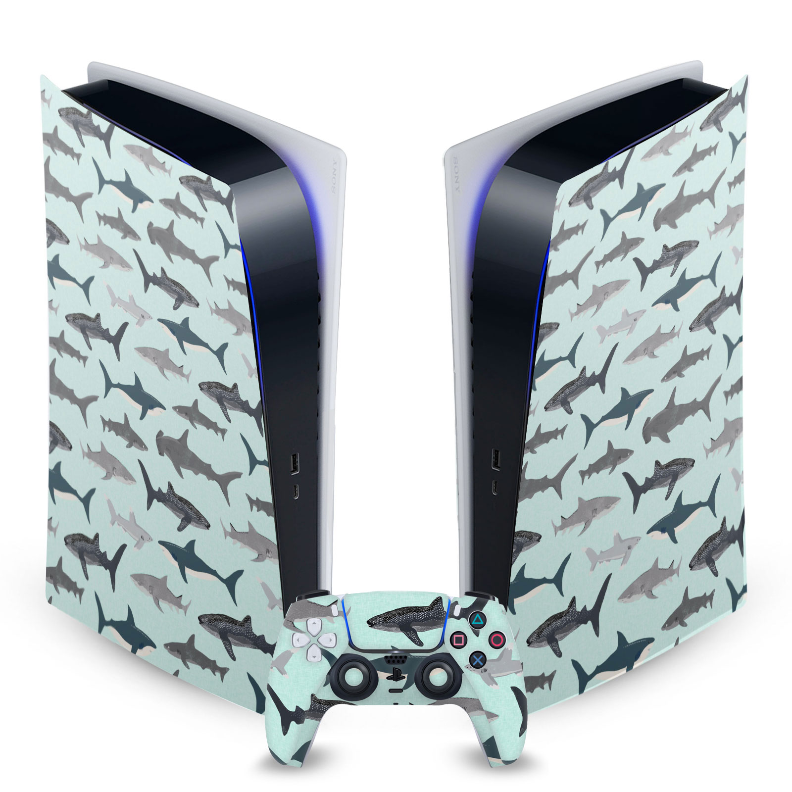 ANDREA LAUREN DESIGN ART MIX VINYL SKIN FOR SONY PS5 DIGITAL EDITION BUNDLE