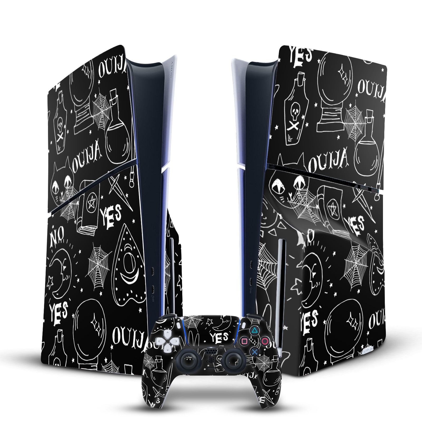 ANDREA LAUREN DESIGN ART MIX VINYL SKIN DECAL FOR PS5 SLIM DISC EDITION BUNDLE