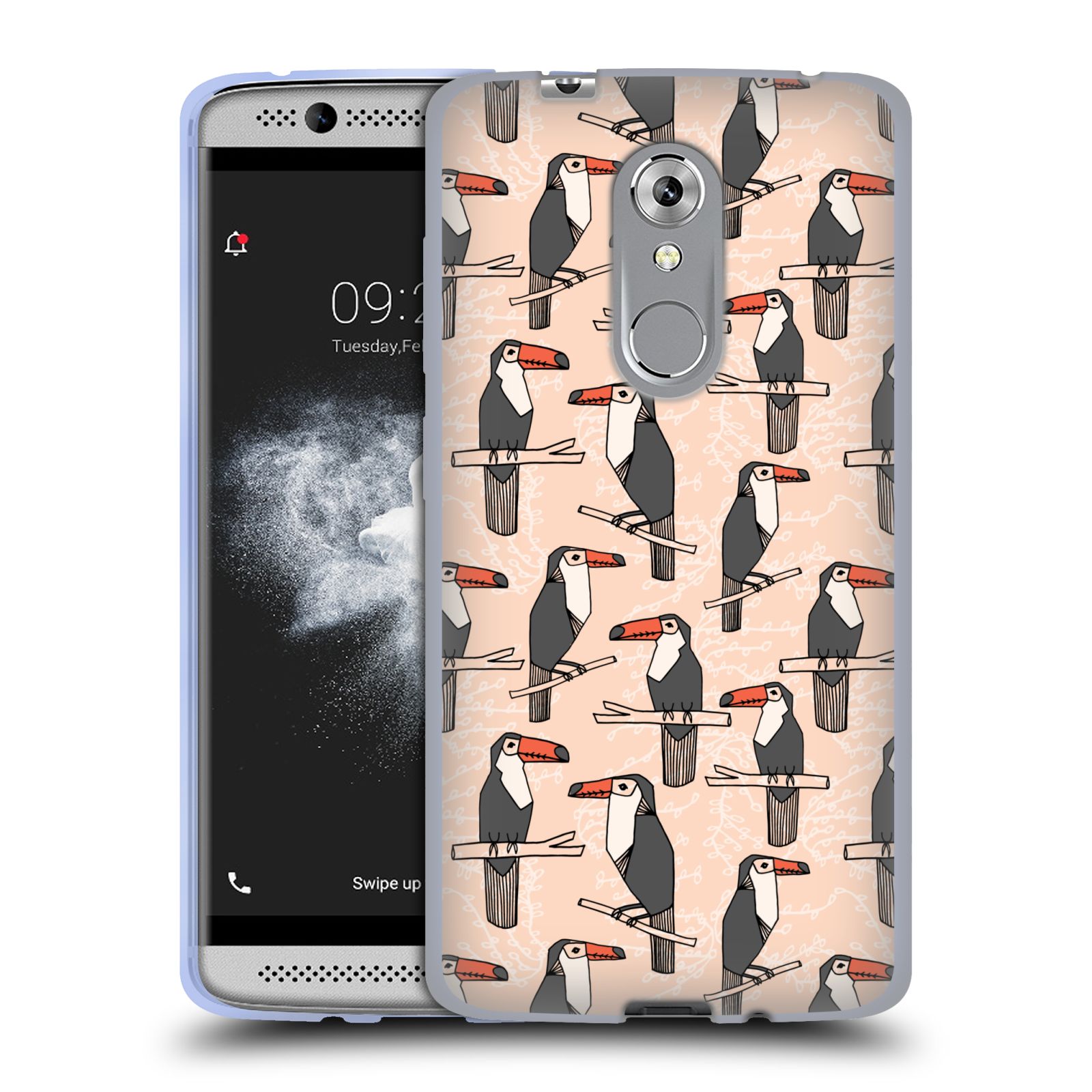 OFFICIAL ANDREA LAUREN DESIGN BIRDS SOFT GEL CASE FOR ZTE PHONES - Picture 14 of 17