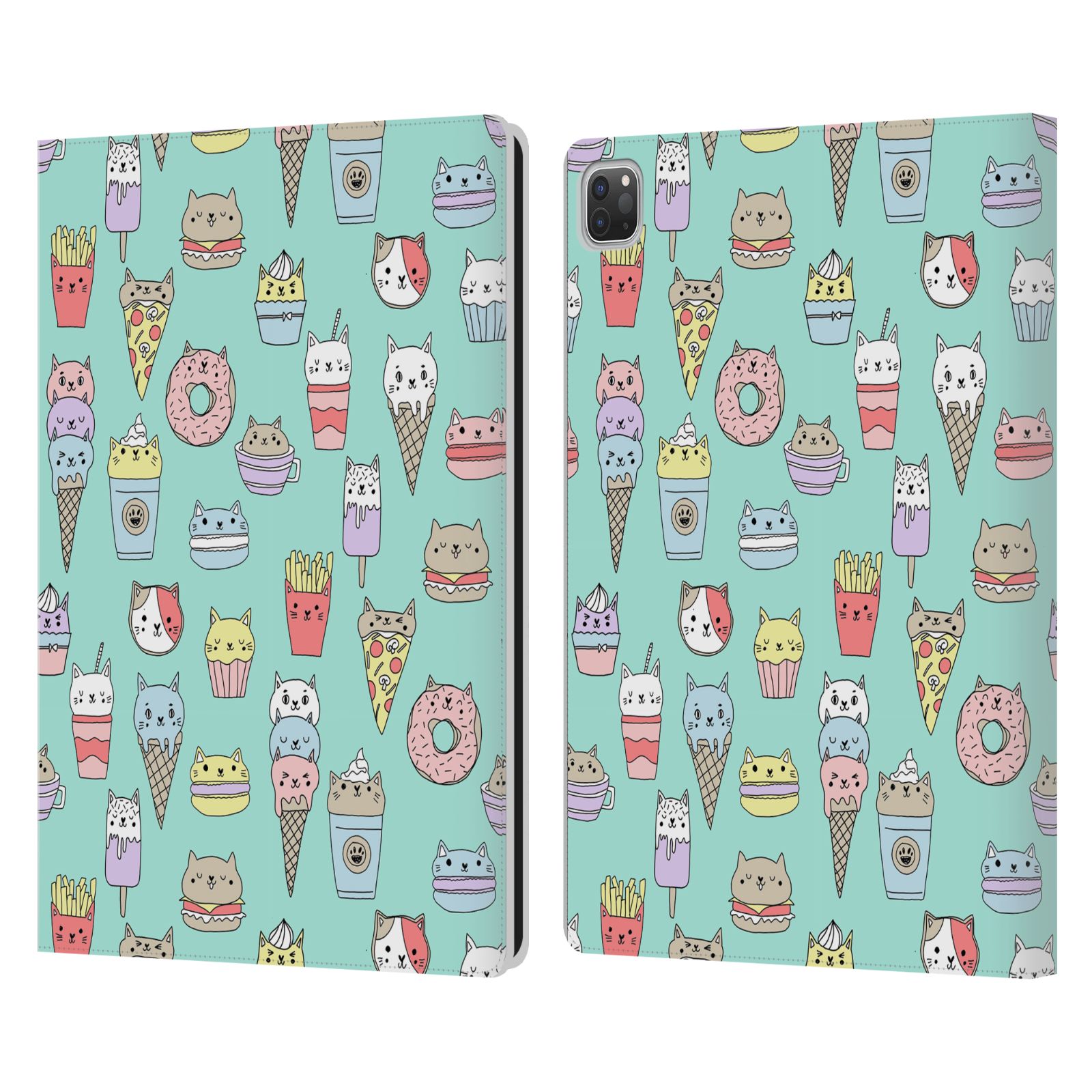 OFFICIAL ANDREA LAUREN DESIGN FOOD PATTERN LEATHER BOOK CASE FOR APPLE iPAD - Picture 8 of 19