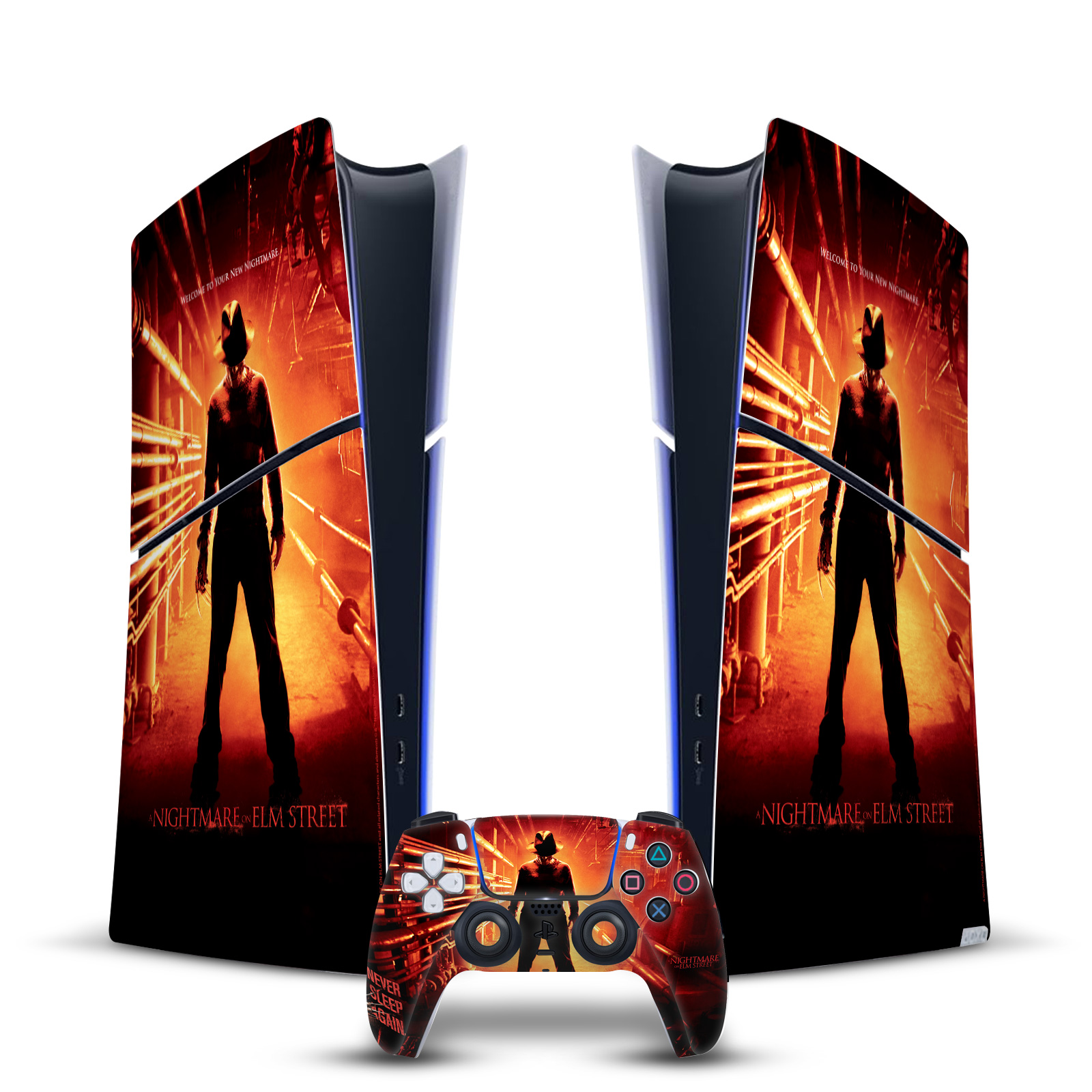 A NIGHTMARE ON ELM STREET (2010) GRAPHICS VINYL SKIN FOR PS5 SLIM DIGITAL BUNDLE