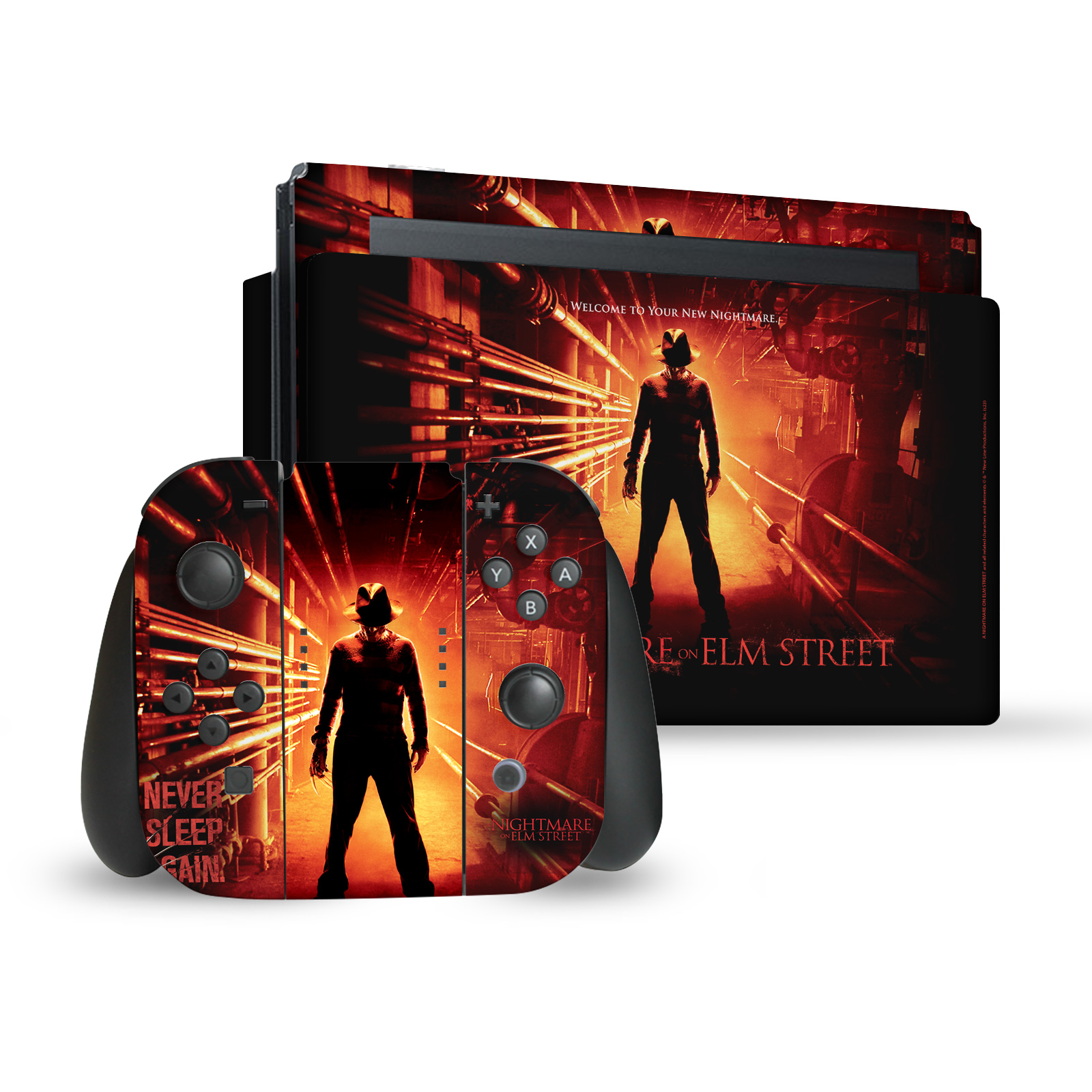 A NIGHTMARE ON ELM STREET (2010) GRAPHICS VINYL SKIN FOR NINTENDO SWITCH BUNDLE