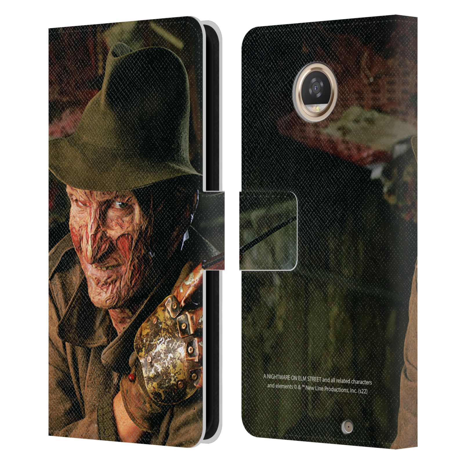 A NIGHTMARE ON ELM STREET 4 THE DREAM MASTER GRAPHICS LEATHER BOOK CASE MOTOROLA - Picture 7 of 8