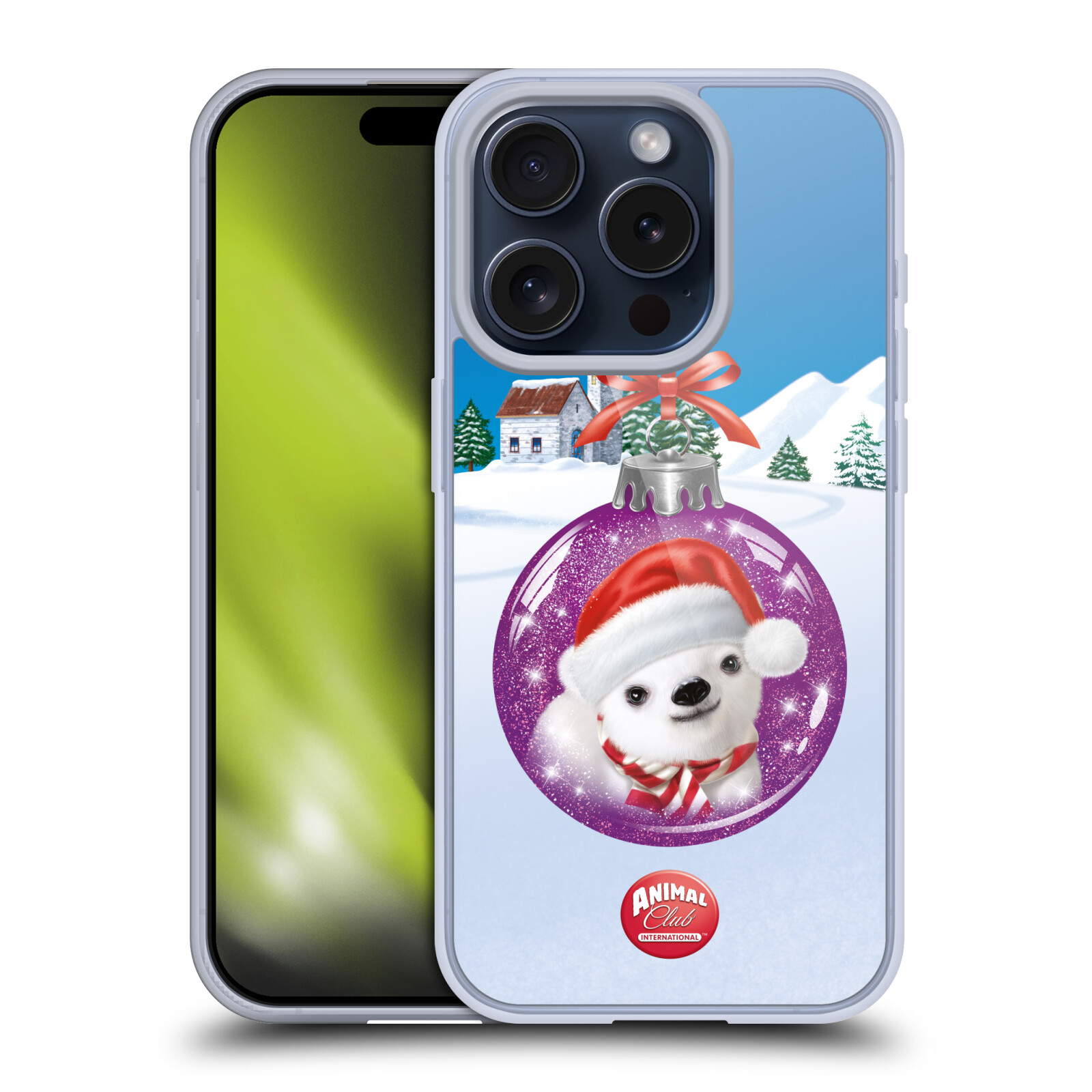 ANIMAL CLUB INTERNATIONAL CHRISTMAS BALLS GEL CASE FOR APPLE iPHONE PHONES - Picture 13 of 14