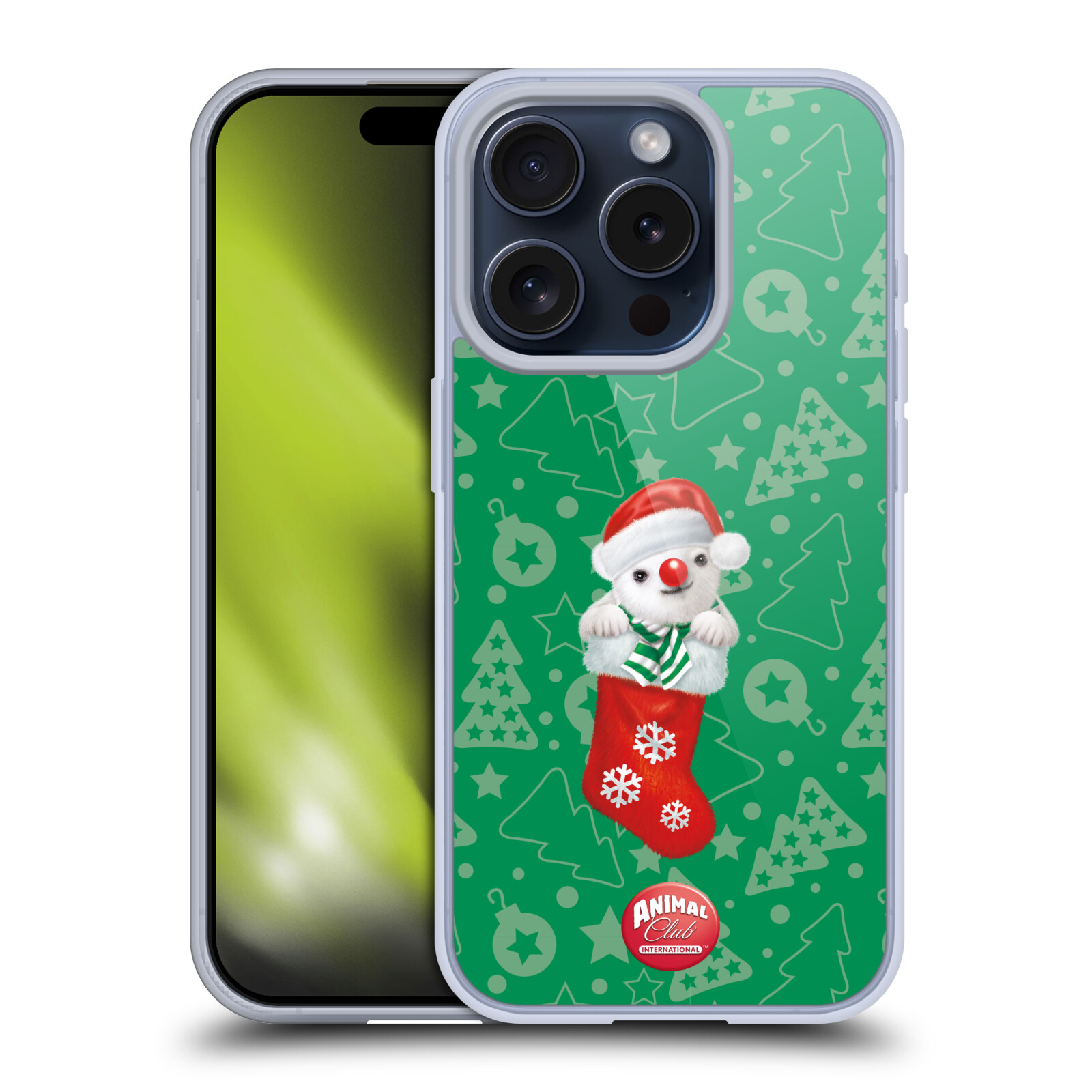ANIMAL CLUB INTERNATIONAL CHRISTMAS SOCKS GEL CASE FOR APPLE iPHONE PHONES - Picture 11 of 11
