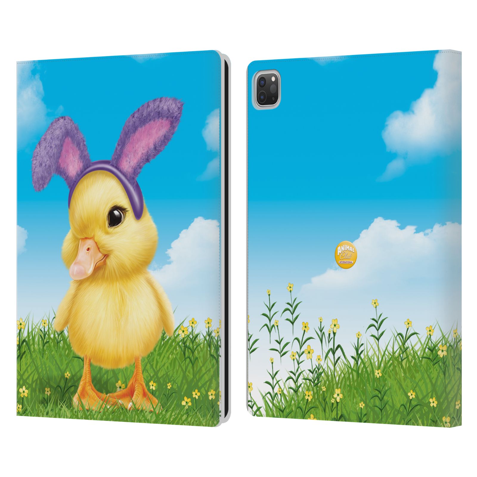 ANIMAL CLUB INTERNATIONAL EASTER DUCKLINGS LEATHER BOOK CASE FOR APPLE iPAD - Picture 8 of 11