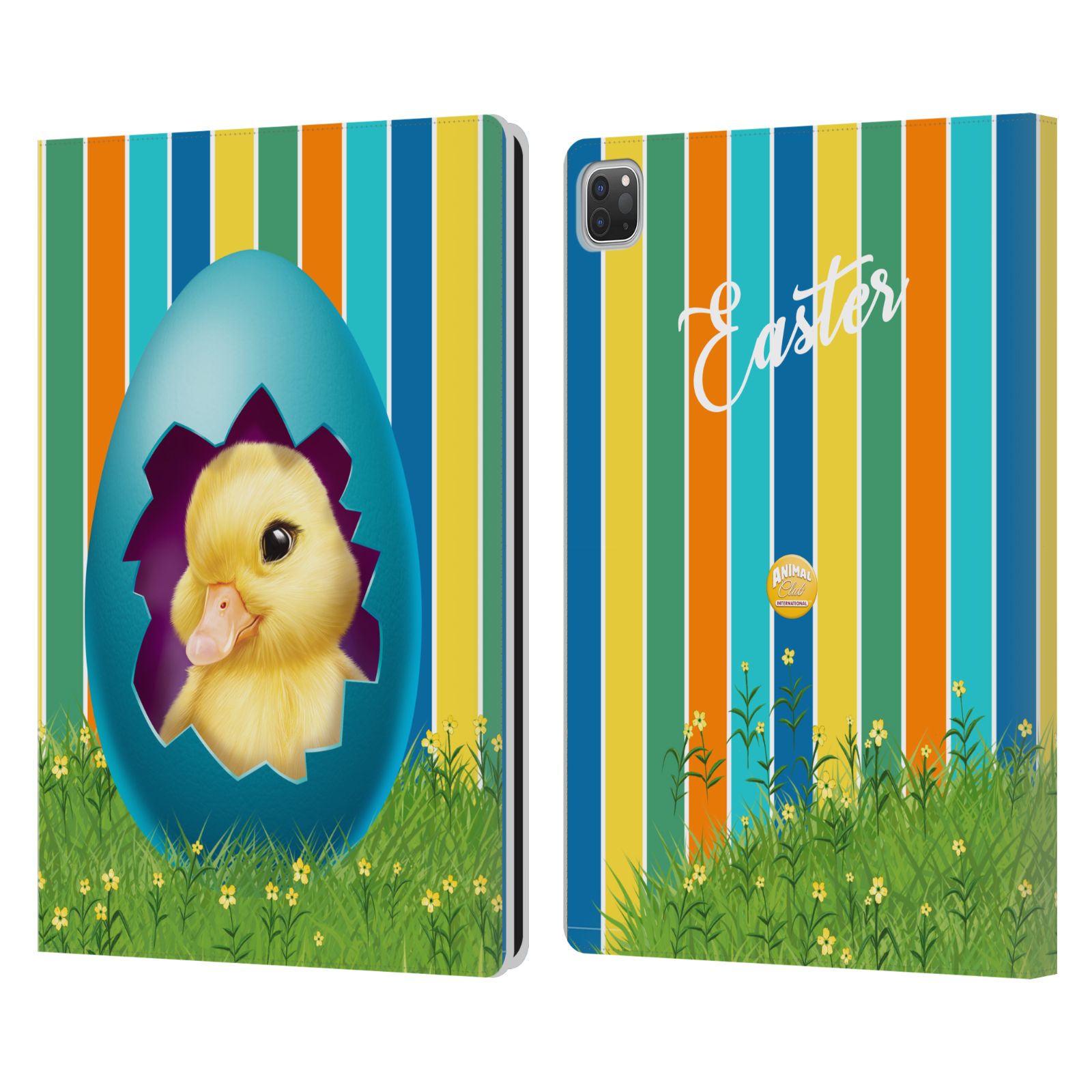 ANIMAL CLUB INTERNATIONAL EASTER DUCKLINGS LEATHER BOOK CASE FOR APPLE iPAD - Picture 9 of 11
