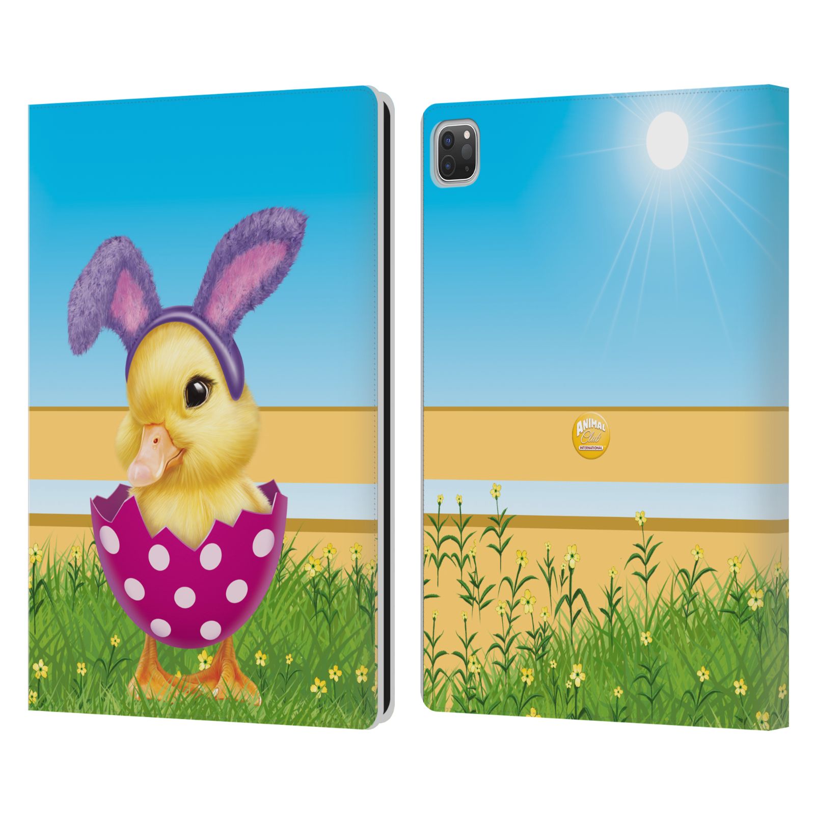 ANIMAL CLUB INTERNATIONAL EASTER DUCKLINGS LEATHER BOOK CASE FOR APPLE iPAD - Picture 11 of 11
