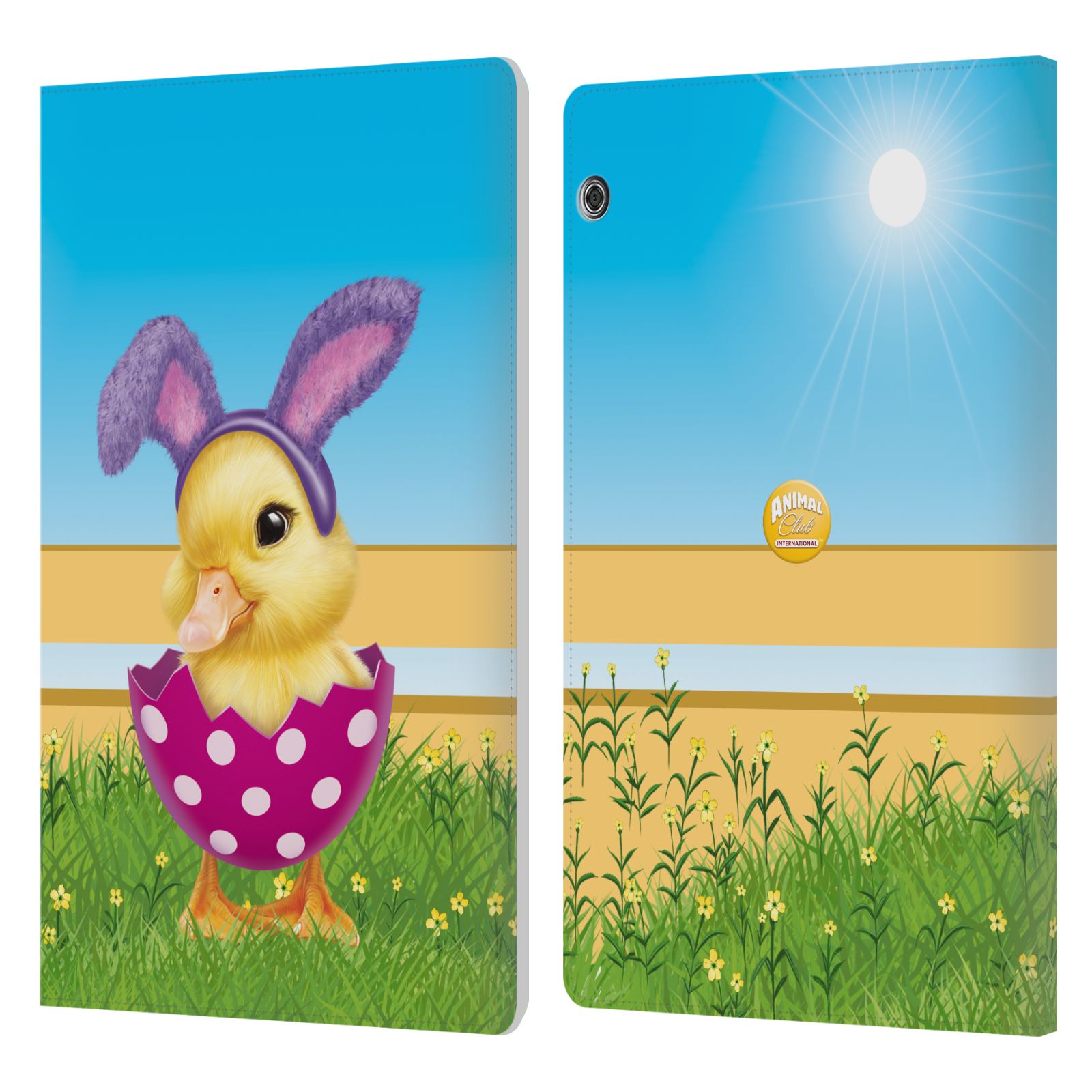 ANIMAL CLUB INTERNATIONAL EASTER DUCKLINGS LEATHER CASE FOR HUAWEI XIAOMI TABLET - Picture 7 of 7