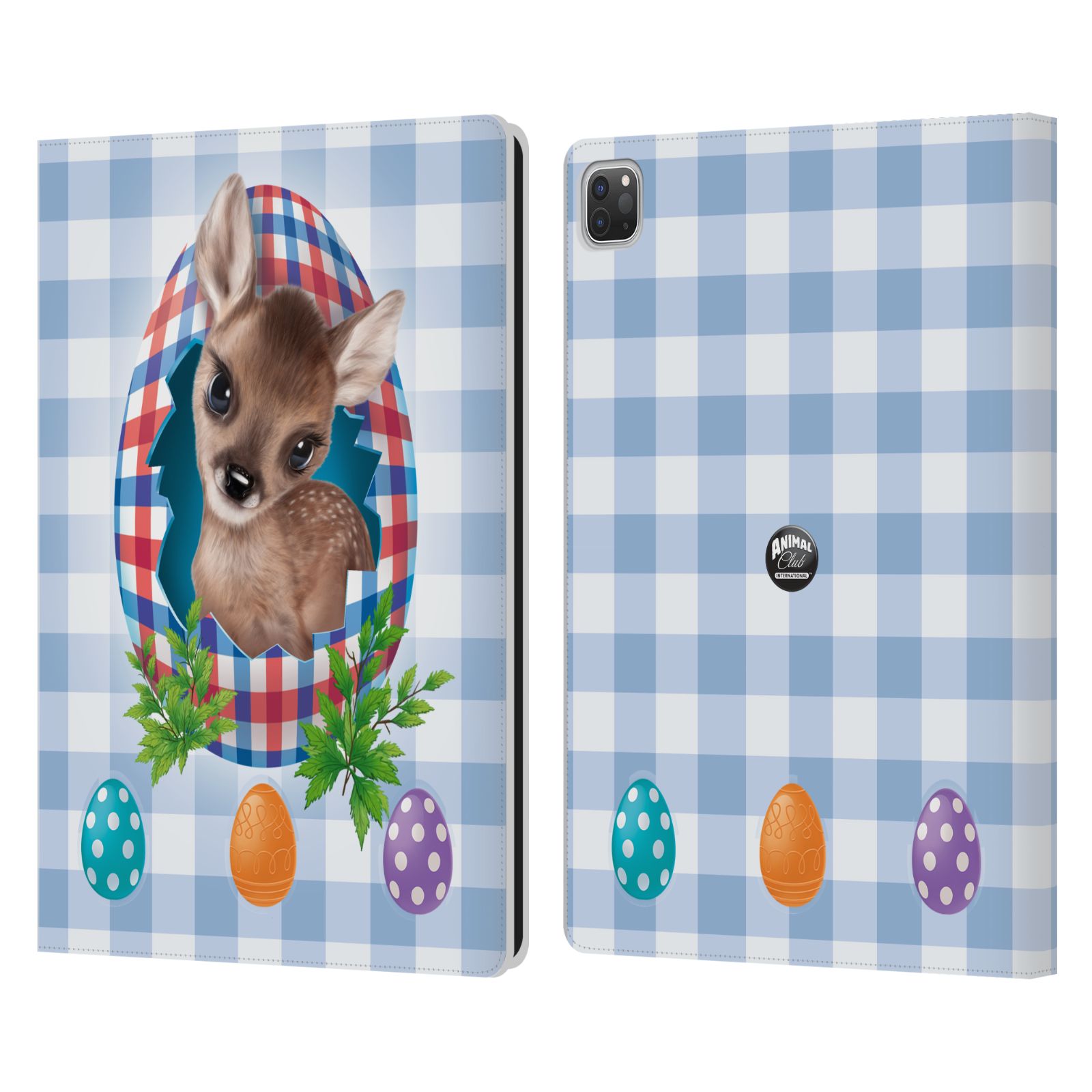 OFFICIAL ANIMAL CLUB INTERNATIONAL EASTER FAWN LEATHER BOOK CASE FOR APPLE iPAD - Picture 7 of 11