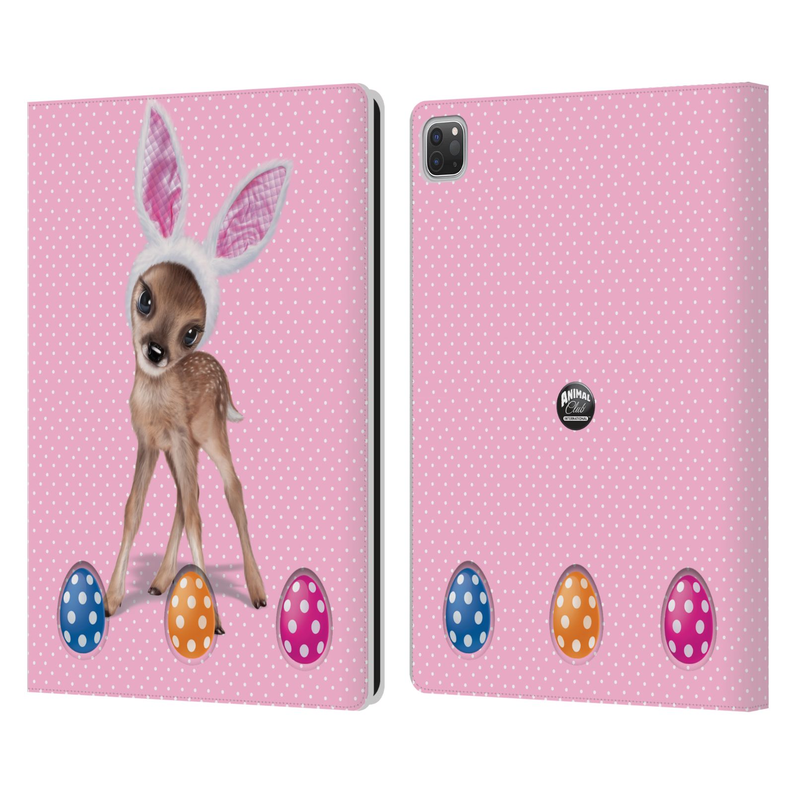 OFFICIAL ANIMAL CLUB INTERNATIONAL EASTER FAWN LEATHER BOOK CASE FOR APPLE iPAD - Picture 8 of 11