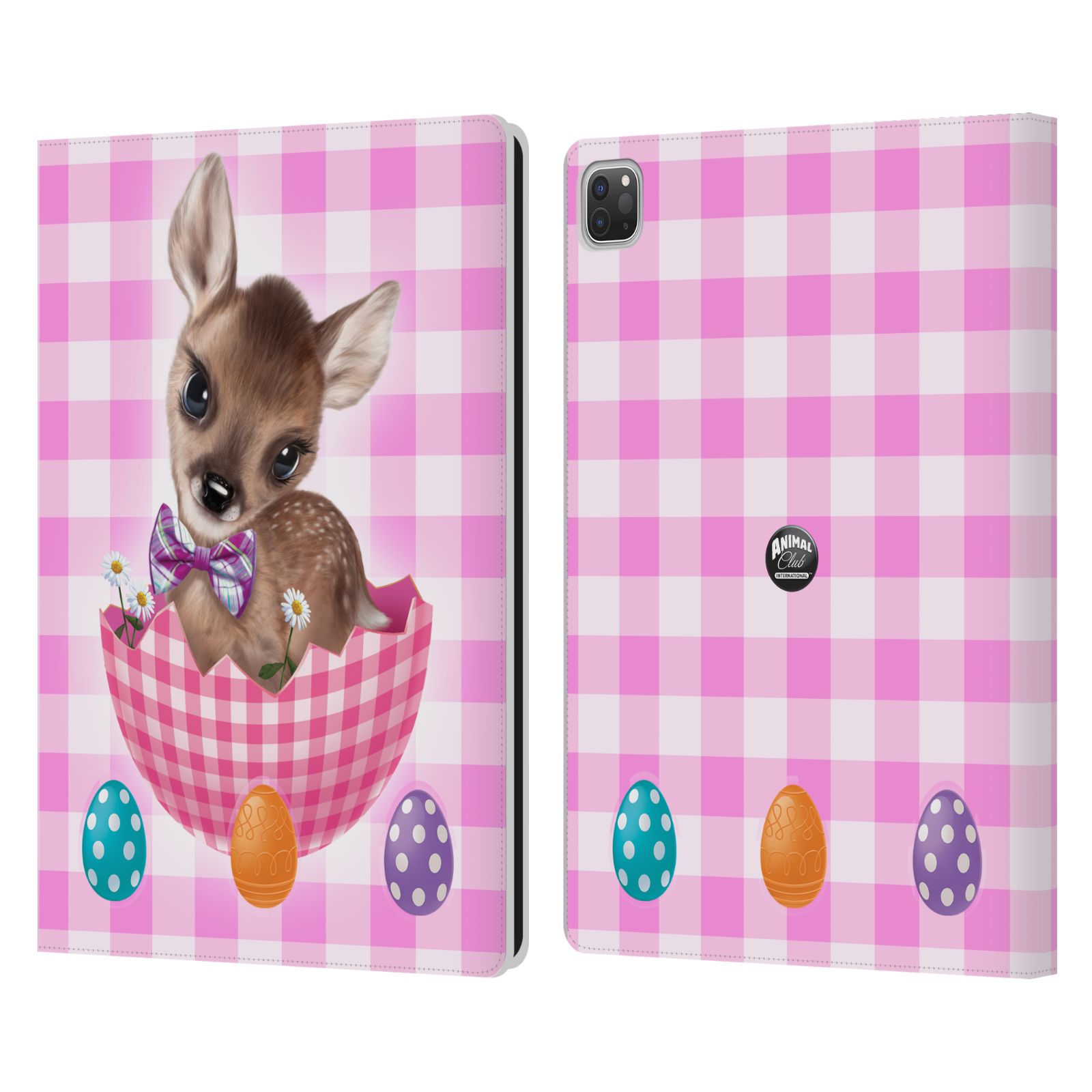 OFFICIAL ANIMAL CLUB INTERNATIONAL EASTER FAWN LEATHER BOOK CASE FOR APPLE iPAD - Picture 9 of 11