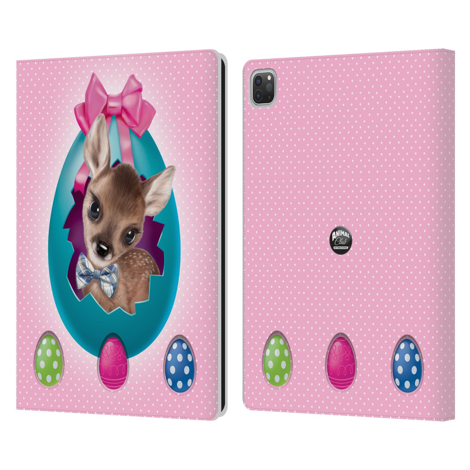 OFFICIAL ANIMAL CLUB INTERNATIONAL EASTER FAWN LEATHER BOOK CASE FOR APPLE iPAD - Picture 11 of 11
