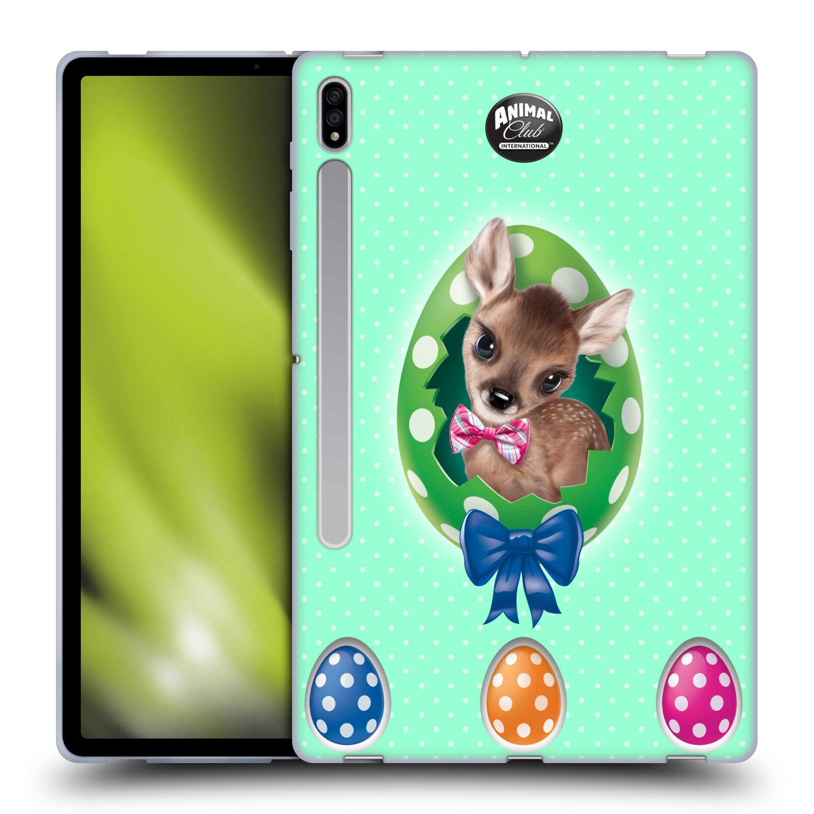 OFFICIAL ANIMAL CLUB INTERNATIONAL EASTER FAWN GEL CASE FOR SAMSUNG TABLETS 1 - Picture 11 of 12