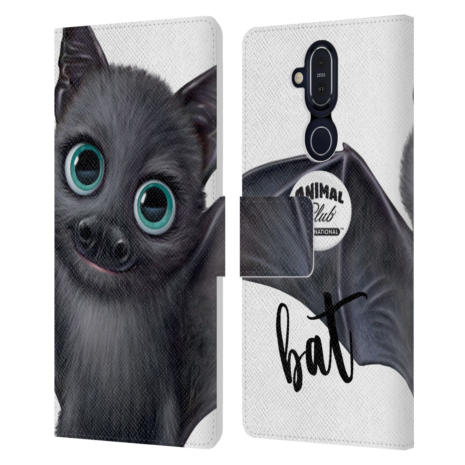ANIMAL CLUB INTERNATIONAL FACES LEATHER BOOK CASE FOR MICROSOFT NOKIA PHONES - Picture 7 of 19