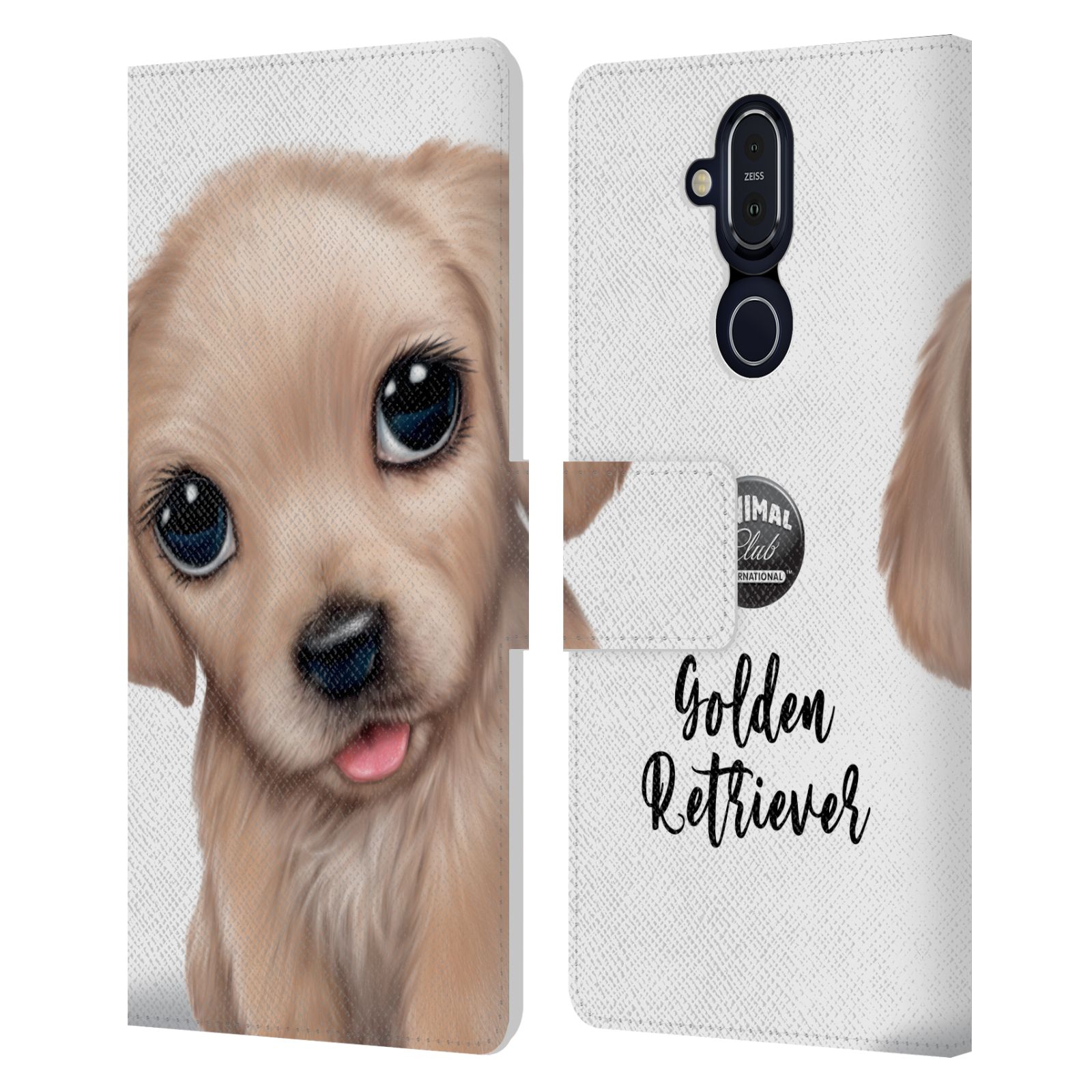 ANIMAL CLUB INTERNATIONAL FACES LEATHER BOOK CASE FOR MICROSOFT NOKIA PHONES - Picture 13 of 19