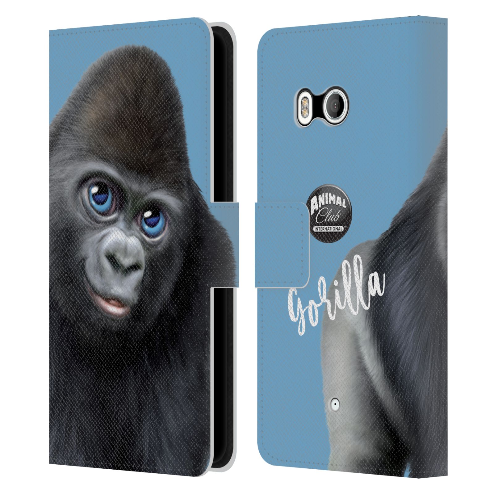 OFFICIAL ANIMAL CLUB INTERNATIONAL FACES LEATHER BOOK CASE FOR HTC PHONES 1 - Picture 7 of 7