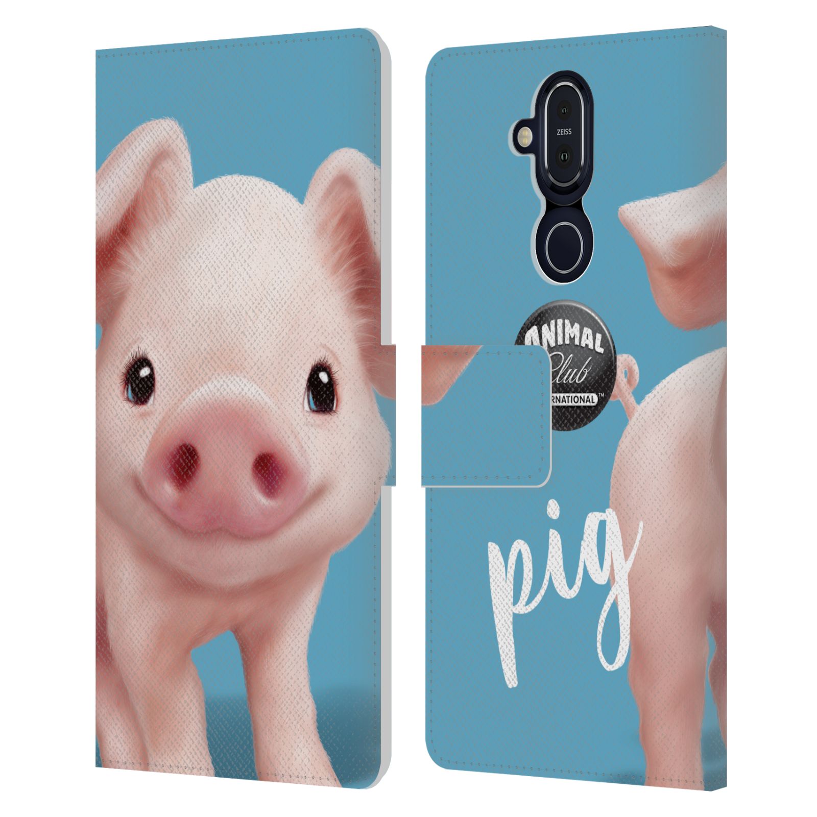 ANIMAL CLUB INTERNATIONAL FACES LEATHER BOOK CASE FOR MICROSOFT NOKIA PHONES - Picture 15 of 19