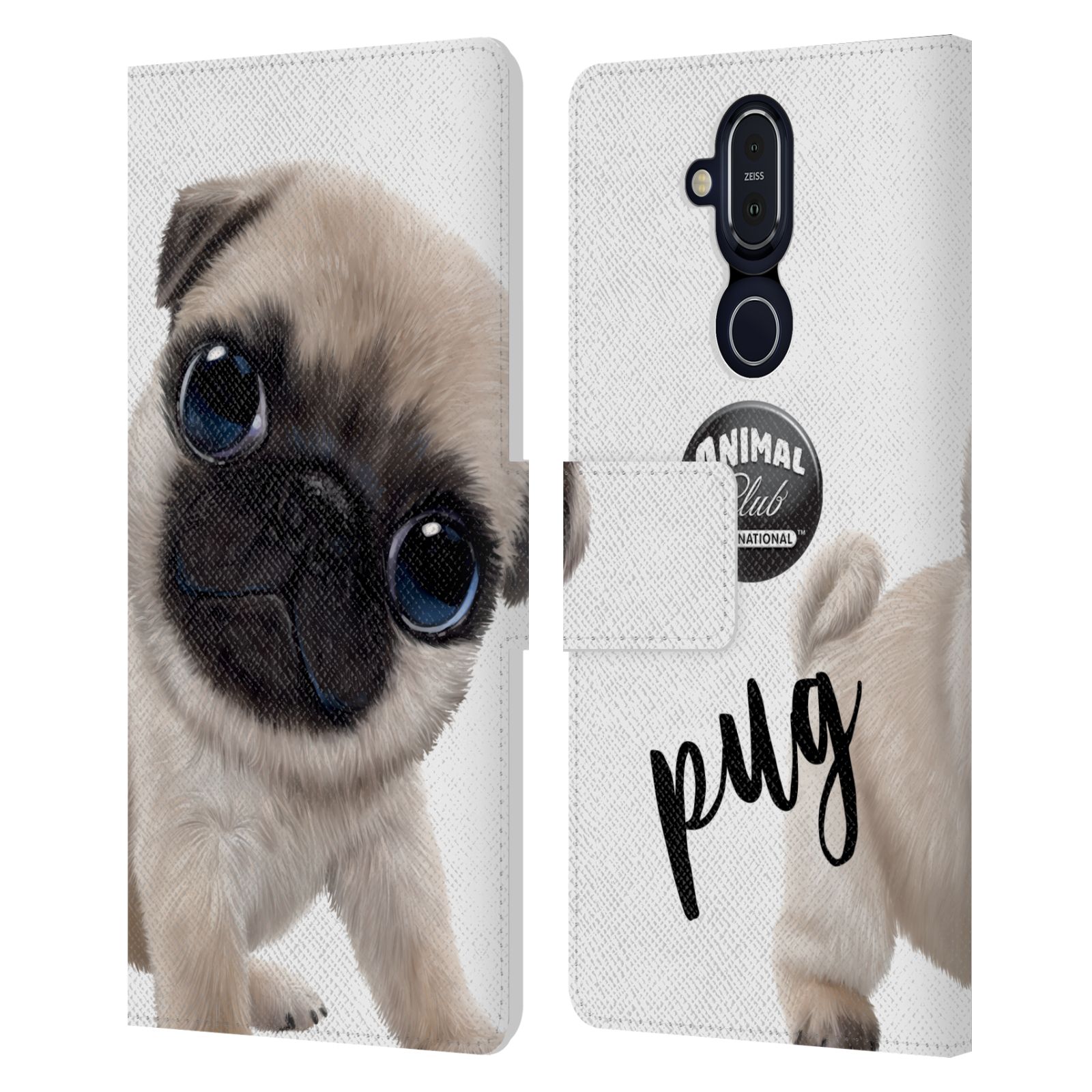 ANIMAL CLUB INTERNATIONAL FACES LEATHER BOOK CASE FOR MICROSOFT NOKIA PHONES - Picture 16 of 19