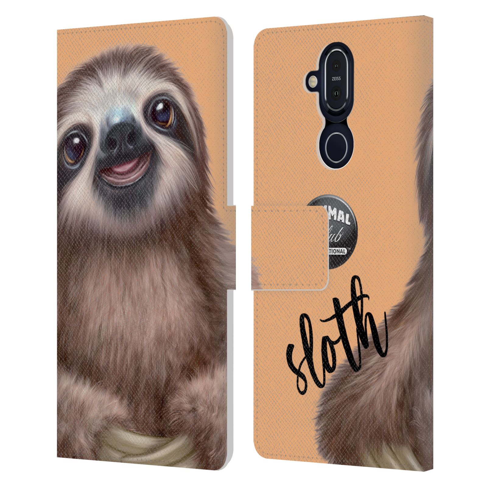 ANIMAL CLUB INTERNATIONAL FACES LEATHER BOOK CASE FOR MICROSOFT NOKIA PHONES - Picture 17 of 19