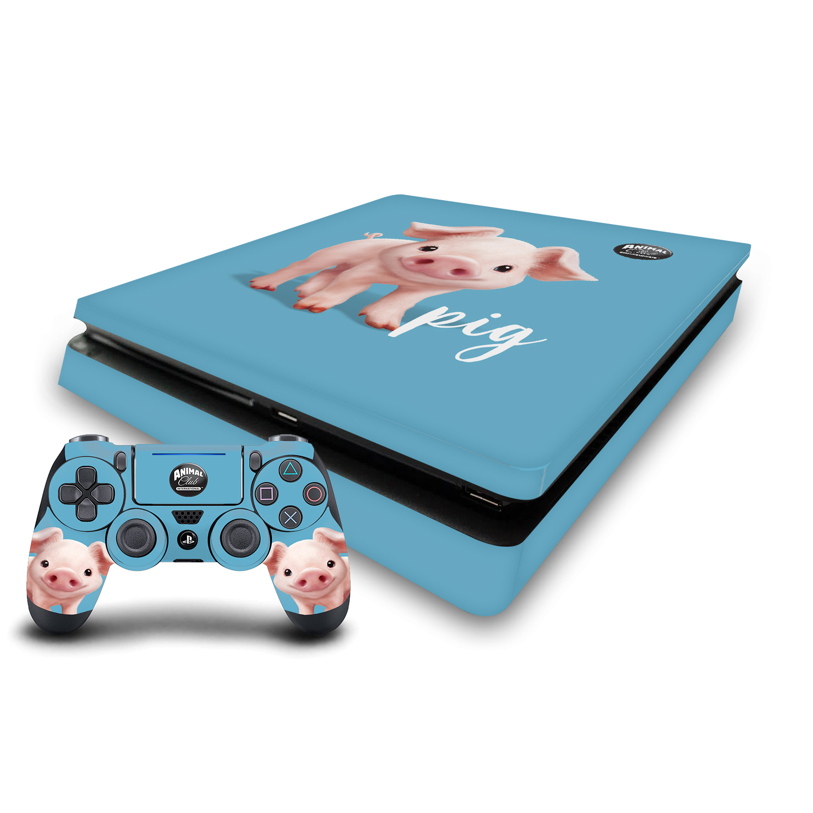 ANIMAL CLUB INTERNATIONAL FACES VINYL SKIN FOR PS4 SLIM CONSOLE & CONTROLLER