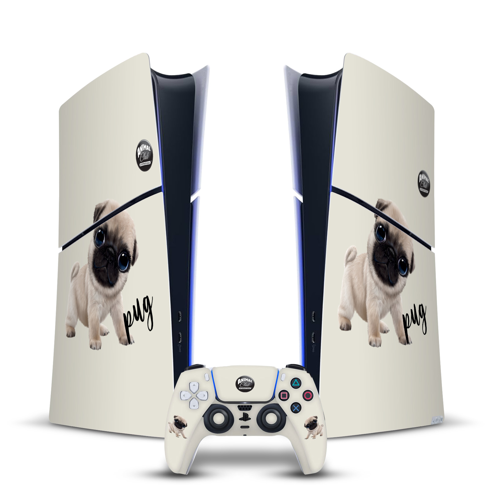 ANIMAL CLUB INTERNATIONAL FACES VINYL SKIN DECAL FOR PS5 SLIM/PRO DIGITAL BUNDLE