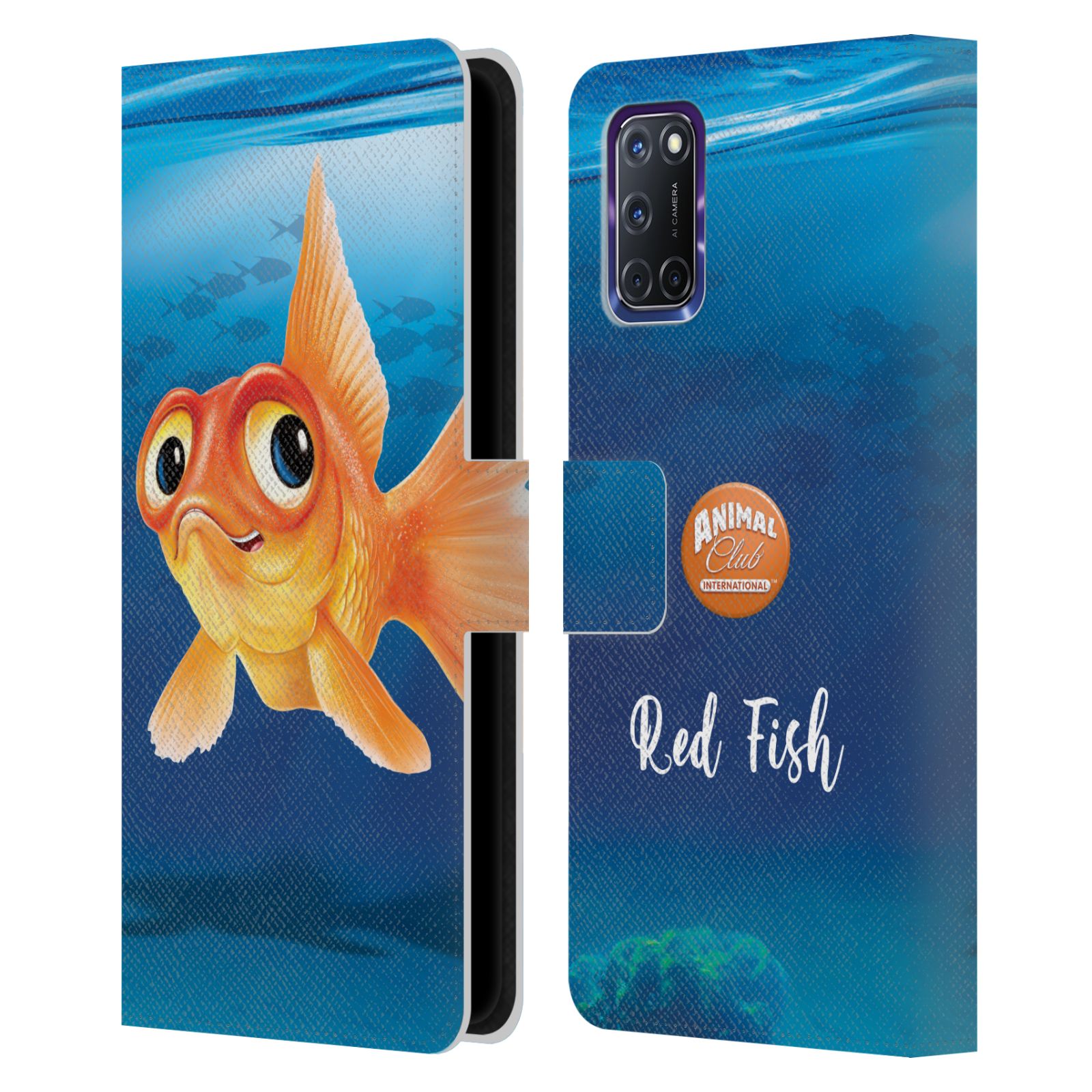 OFFICIAL ANIMAL CLUB INTERNATIONAL UNDERWATER LEATHER BOOK CASE FOR OPPO PHONES - Picture 10 of 13