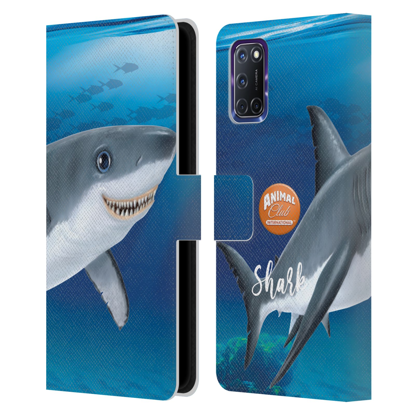 OFFICIAL ANIMAL CLUB INTERNATIONAL UNDERWATER LEATHER BOOK CASE FOR OPPO PHONES - Picture 12 of 13
