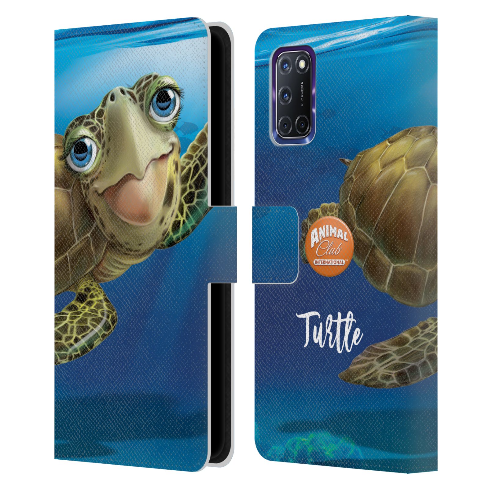 OFFICIAL ANIMAL CLUB INTERNATIONAL UNDERWATER LEATHER BOOK CASE FOR OPPO PHONES - Picture 11 of 13