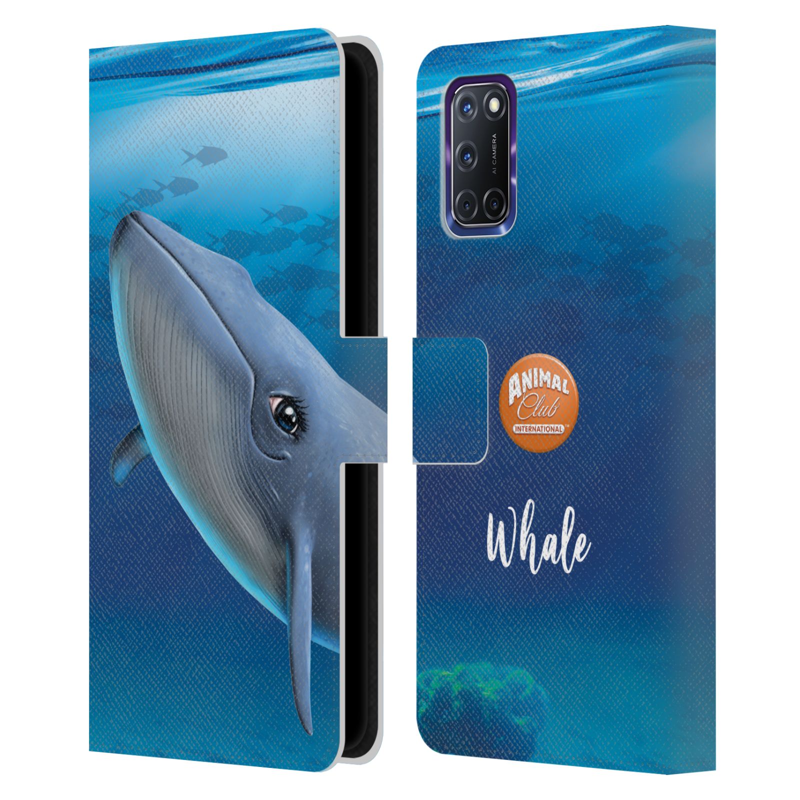 OFFICIAL ANIMAL CLUB INTERNATIONAL UNDERWATER LEATHER BOOK CASE FOR OPPO PHONES - Picture 13 of 13