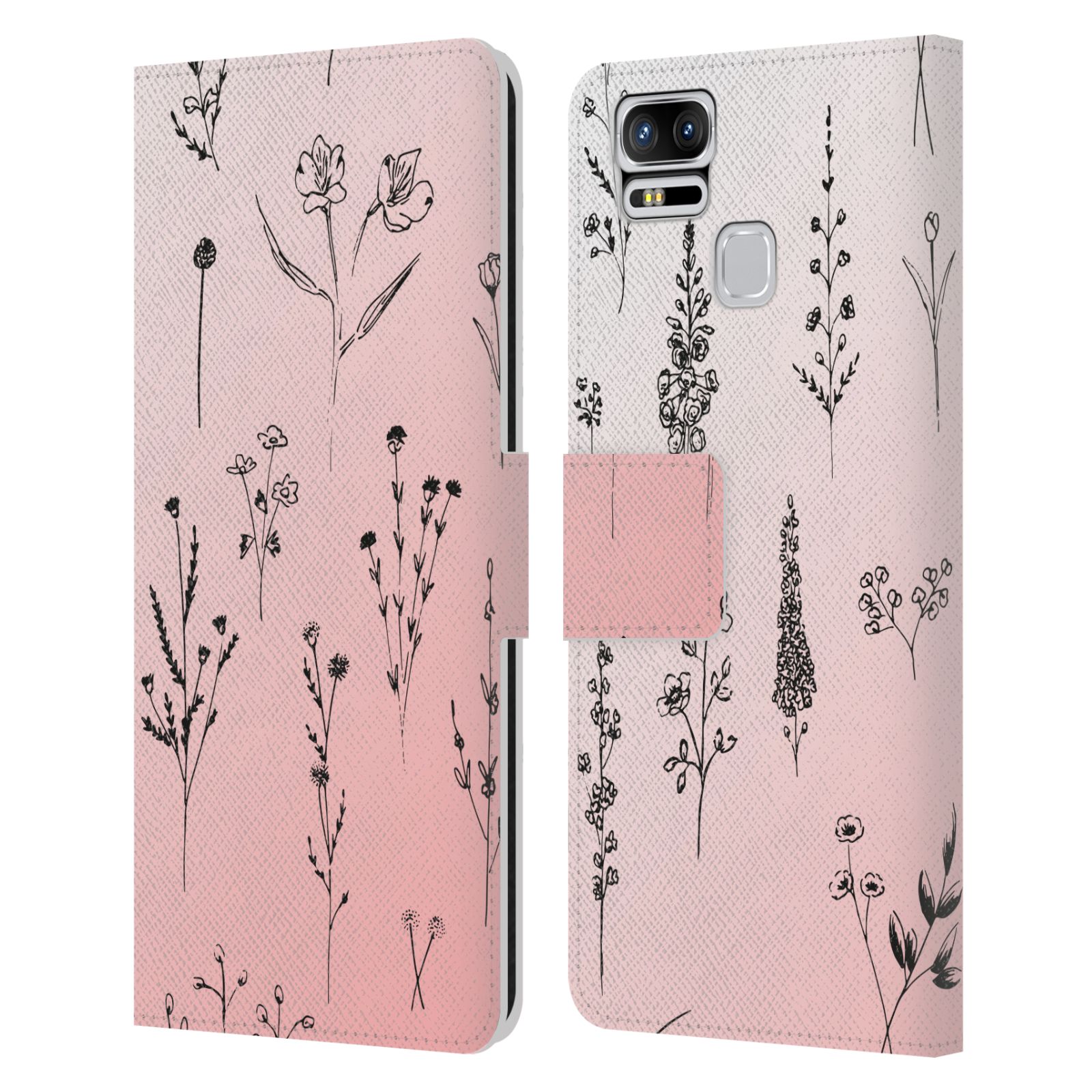 FUNDA OFICIAL DE LIBRO DE CUERO CON FLORES DE ANIS PARA TELÉFONOS ASUS ZENFONE - Imagen 6 de 6