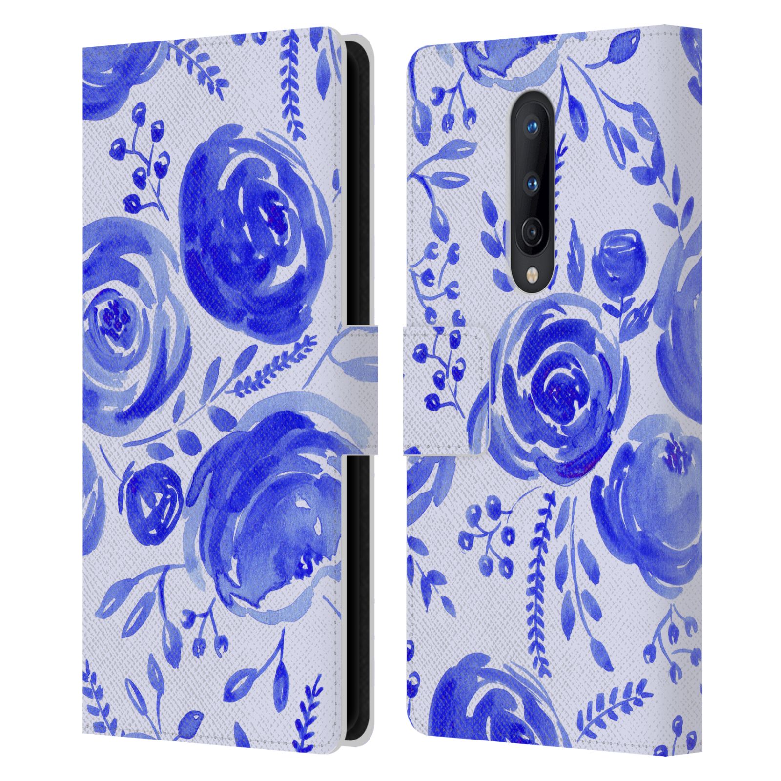 ANIS ILLUSTRATION FLOWER PATTERN 2 LEATHER BOOK CASE FOR BLACKBERRY ONEPLUS - Picture 9 of 17