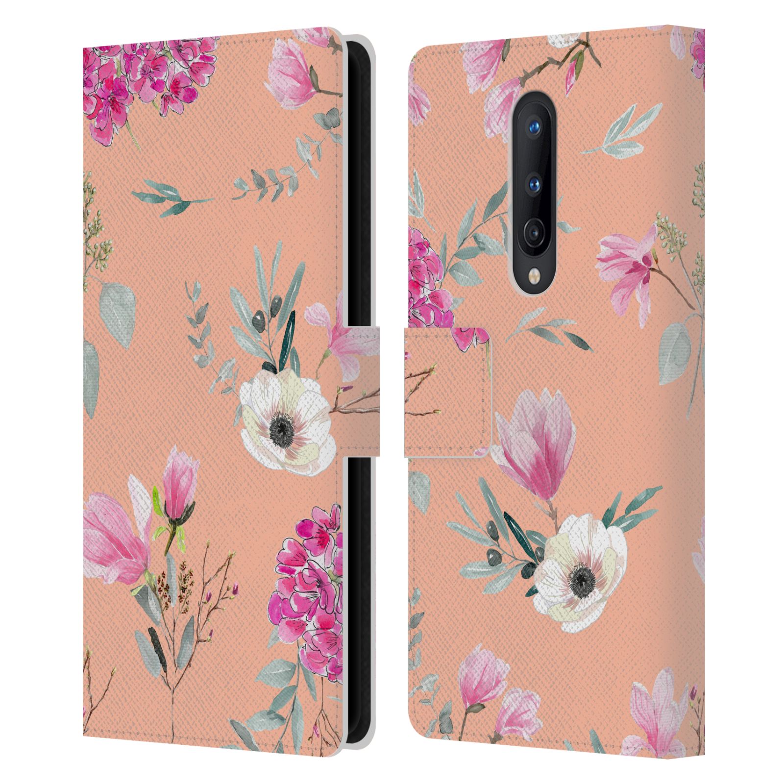 ANIS ILLUSTRATION FLOWER PATTERN 2 LEATHER BOOK CASE FOR BLACKBERRY ONEPLUS - Picture 14 of 17