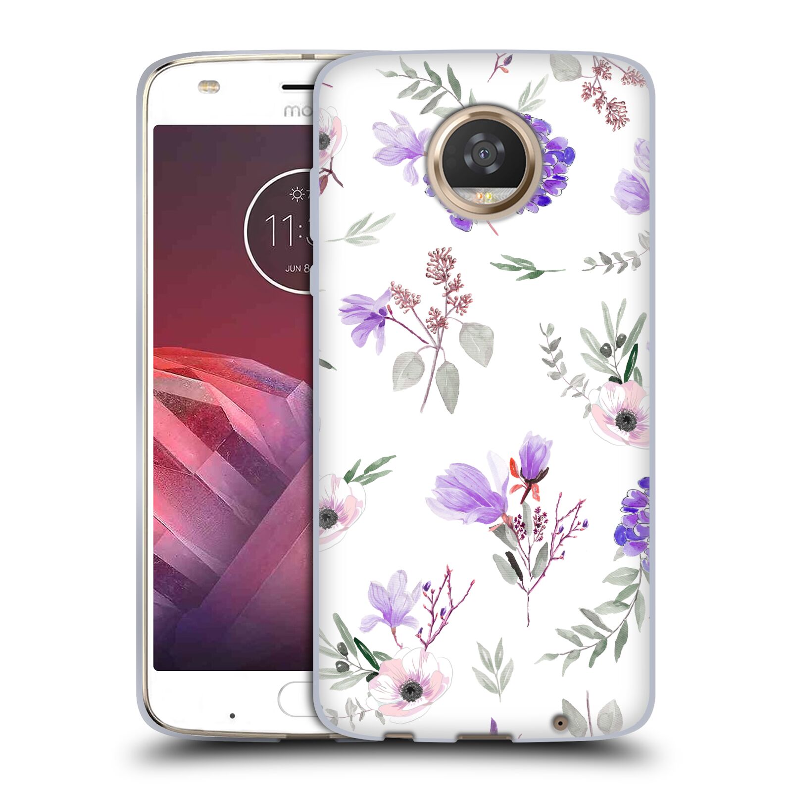 OFFICIAL ANIS ILLUSTRATION FLOWER PATTERN 3 SOFT GEL CASE FOR MOTOROLA PHONES - Picture 8 of 17