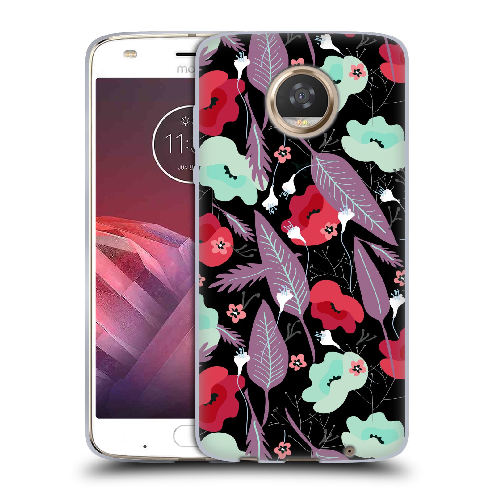 OFFICIAL ANIS ILLUSTRATION FLOWER PATTERN 3 SOFT GEL CASE FOR MOTOROLA PHONES - Picture 9 of 17