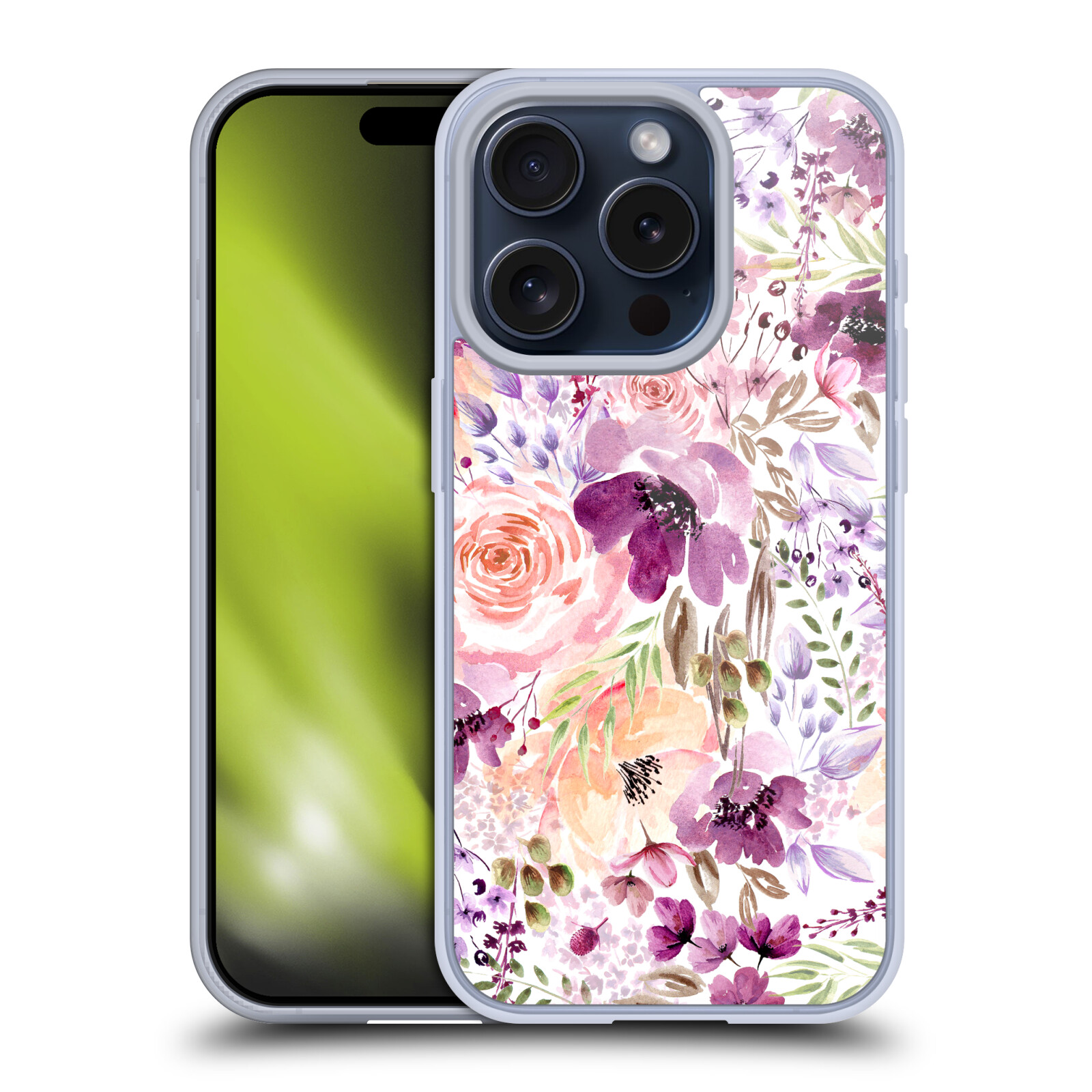 ANIS ILLUSTRATION FLOWER PATTERN 3 SOFT GEL CASE FOR APPLE iPHONE PHONES - Picture 8 of 15