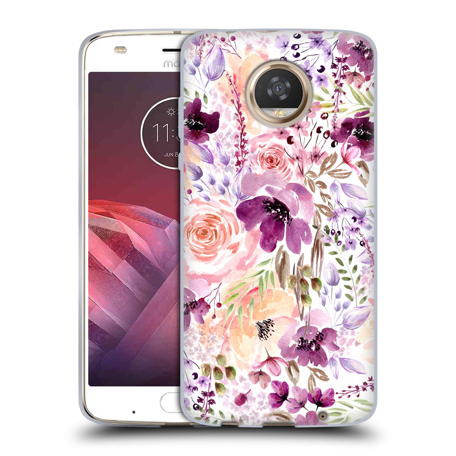 OFFICIAL ANIS ILLUSTRATION FLOWER PATTERN 3 SOFT GEL CASE FOR MOTOROLA PHONES - Picture 10 of 17